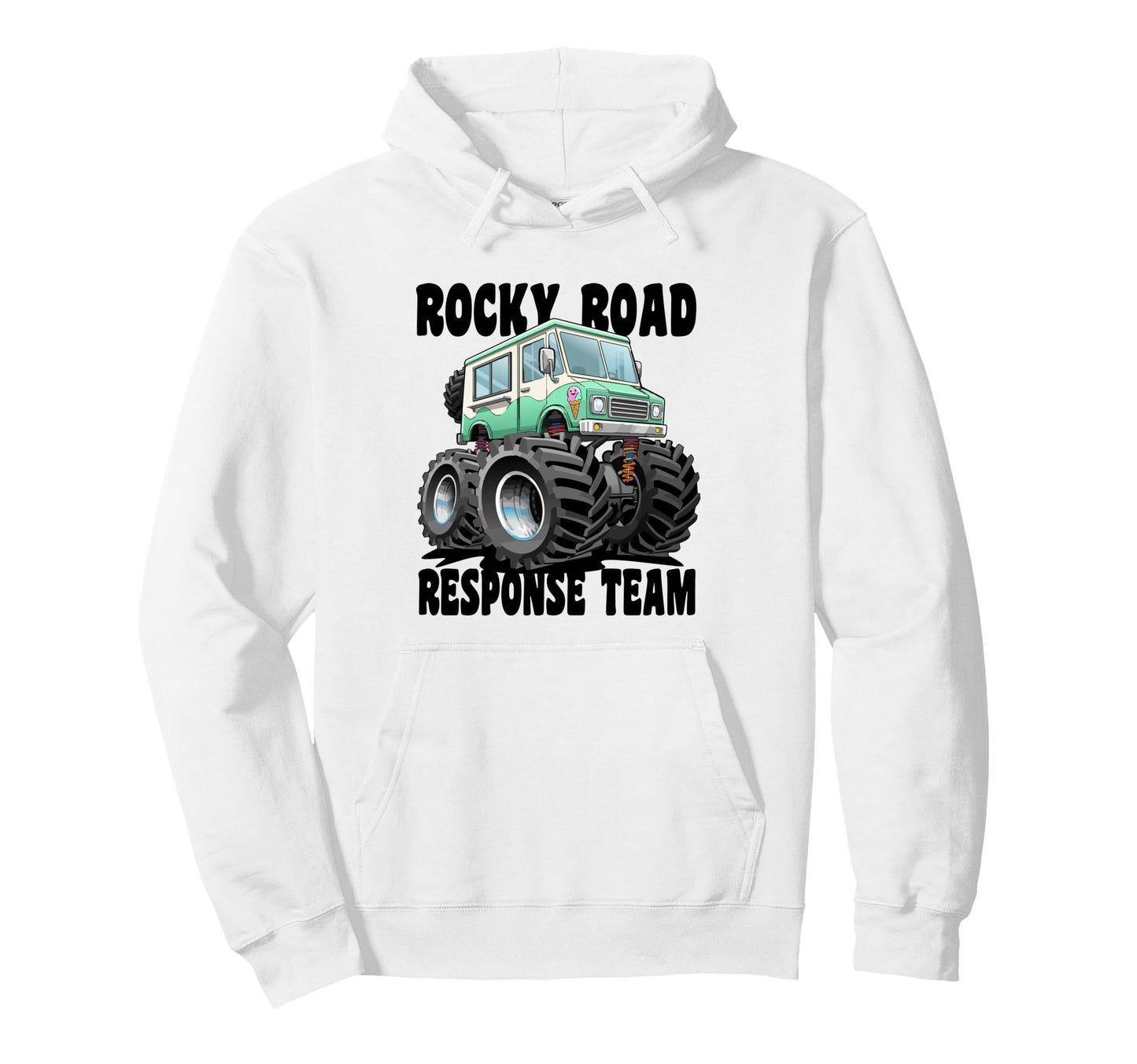 Rocky Road Response Team Ice Cream Hoodie - Fun Novelty Design Unisex - T-Shirt, Sweatshirt, Hoodie