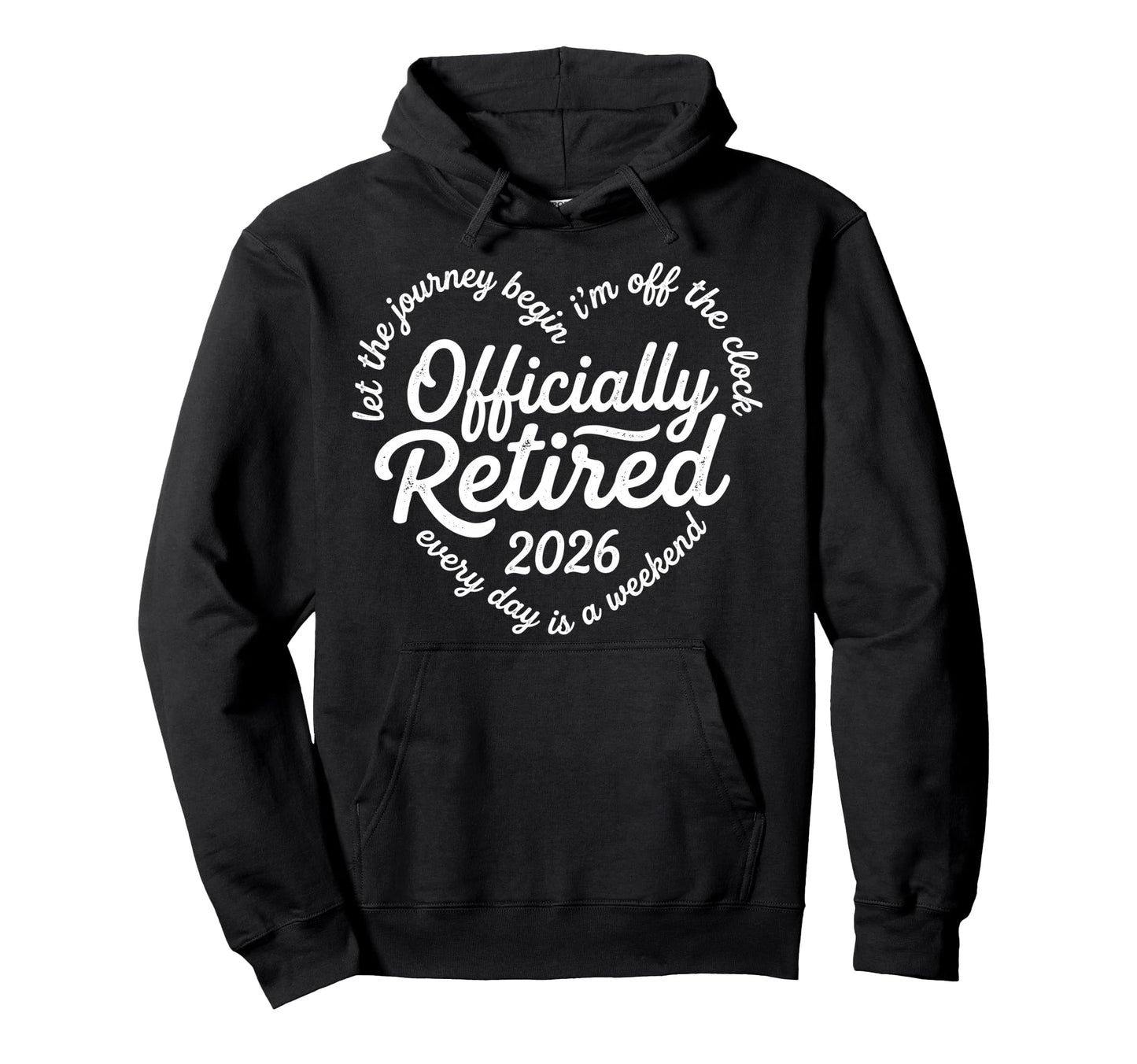 Let Journey Begins Im Off Clock Hoodie - Minimalist Print Unisex - T-Shirt, Sweatshirt, Hoodie
