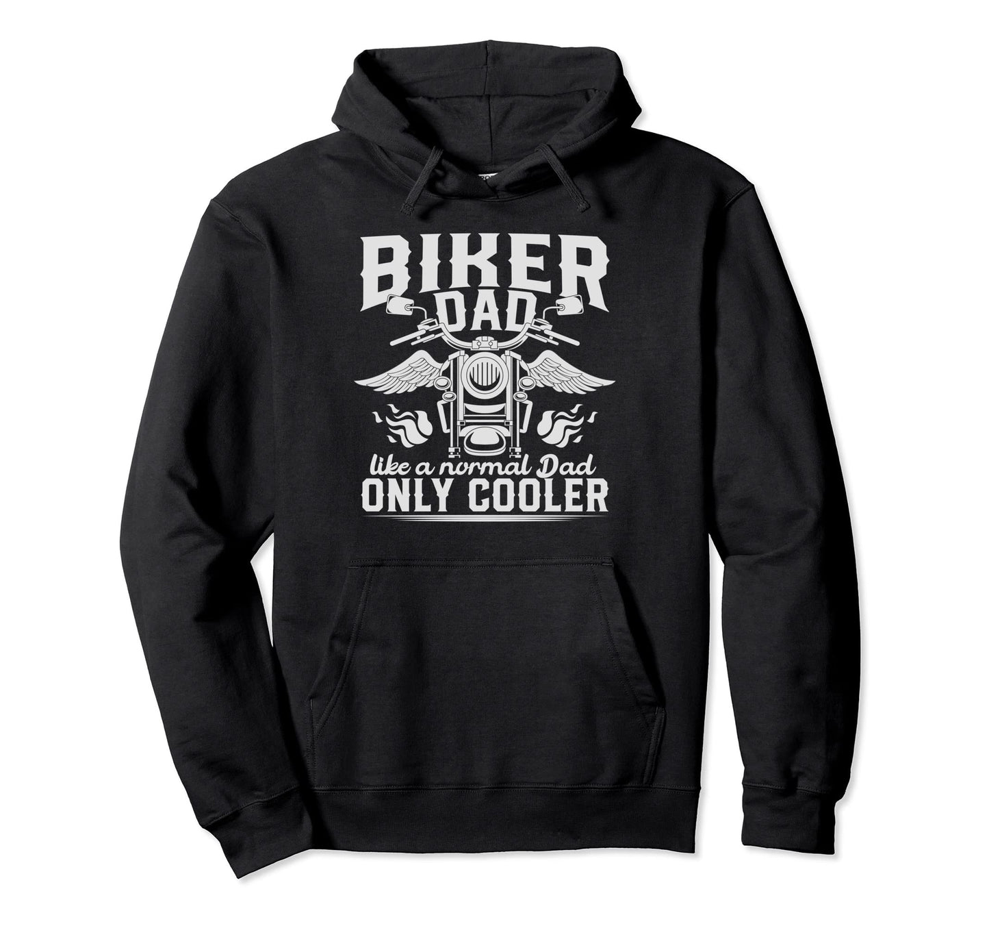 Biking Dad Motorcycle Motorbike Fathers Hoodie - Trendy Graphic Men Women - T-Shirt, Sweatshirt, Hoodie