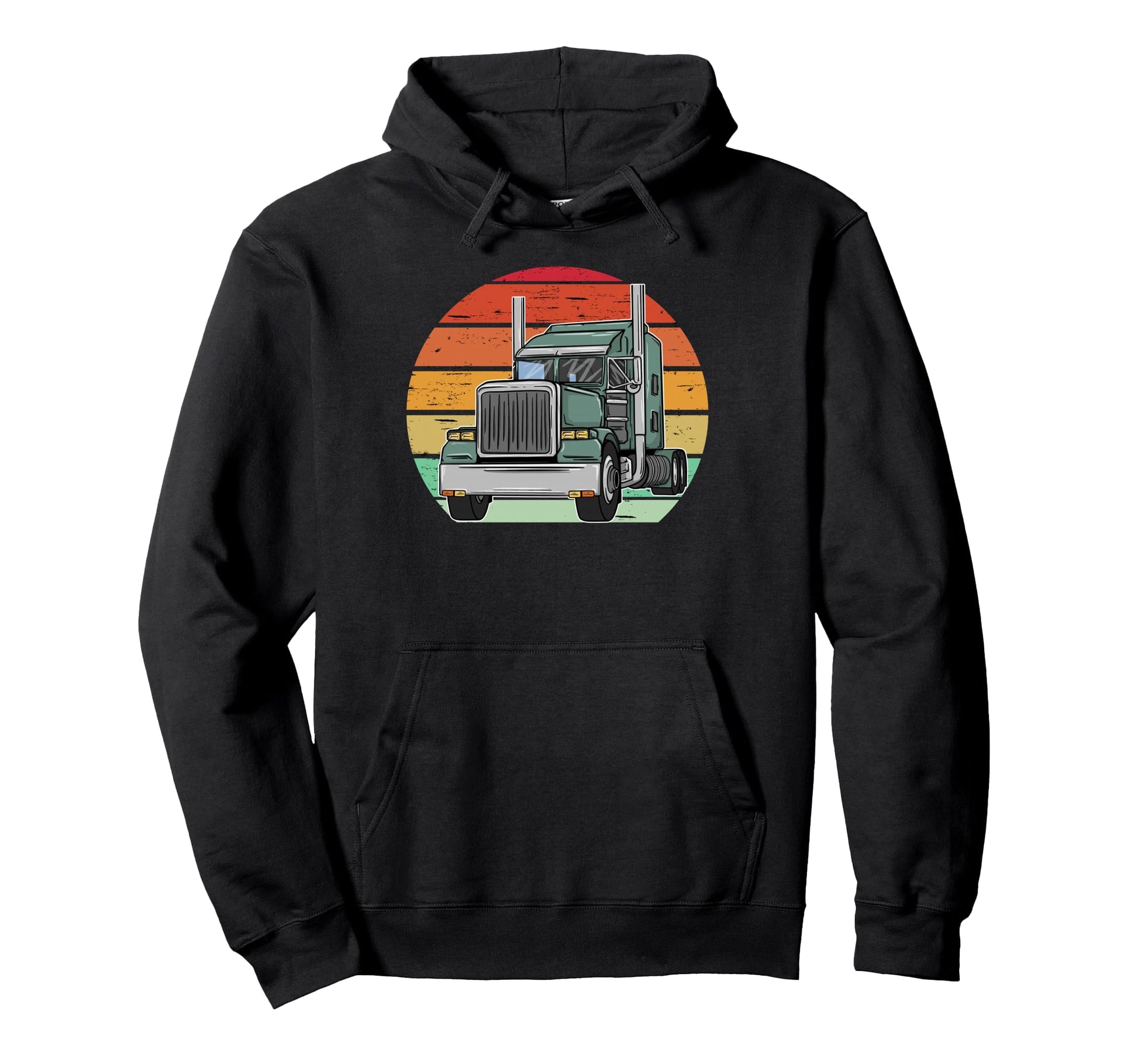 Truck Driver Art Dad Trucking Cdl Hoodie - Aesthetic Graphic for Adults - T-Shirt, Sweatshirt, Hoodie