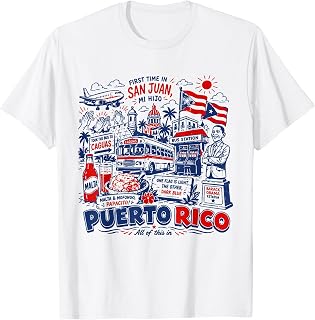 Vintage First Time in San Juan Puerto Rico Family Vacation T-Shirt Unisex T-shirt, Sweatshirt, Hoodie, Long Sleeve Tee - T-Shirt, Sweatshirt, Hoodie