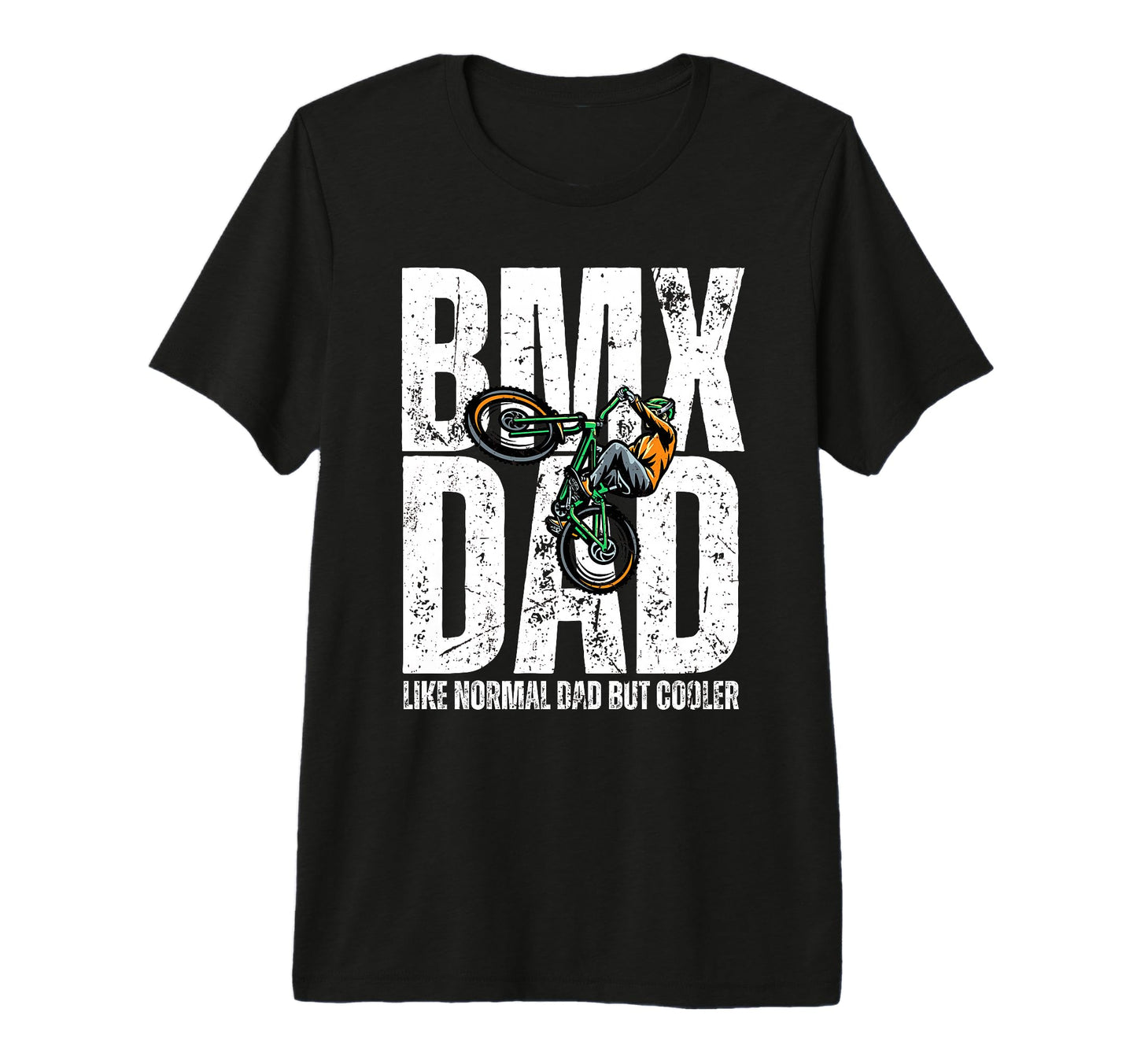 Funny Dad Riding Bmx Art Bmx Bike Bmx T-Shirt - Custom Art Print Unisex - T-Shirt, Sweatshirt, Hoodie
