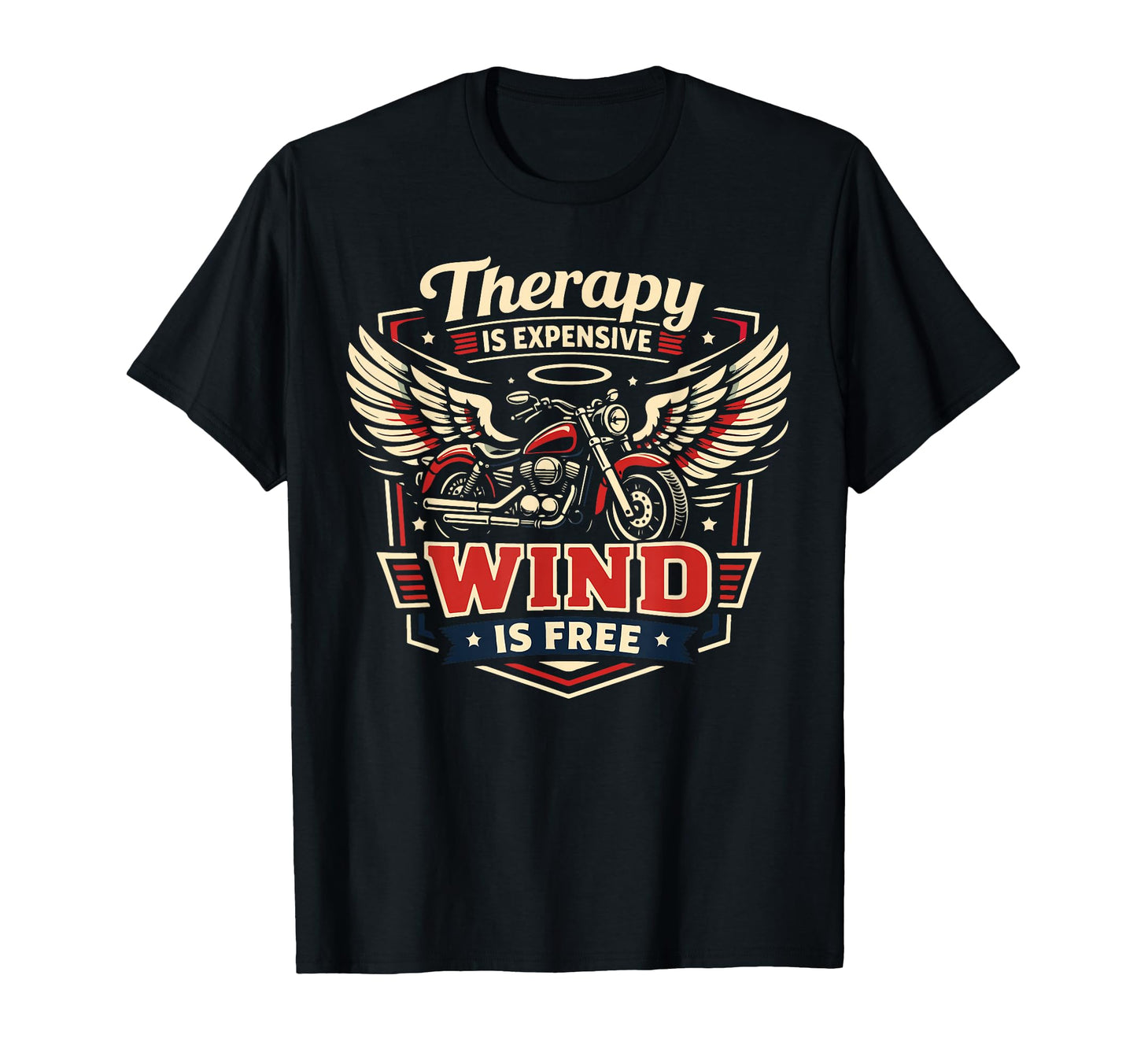 Motorcycle Biker Therapy Is T-Shirt - Fun Novelty Design Men Women - T-Shirt, Sweatshirt, Hoodie