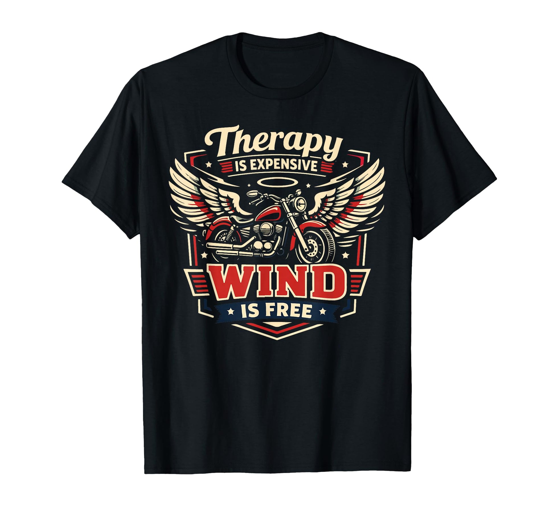 Motorcycle Biker Therapy Is T-Shirt - Fun Novelty Design Men Women - T-Shirt, Sweatshirt, Hoodie