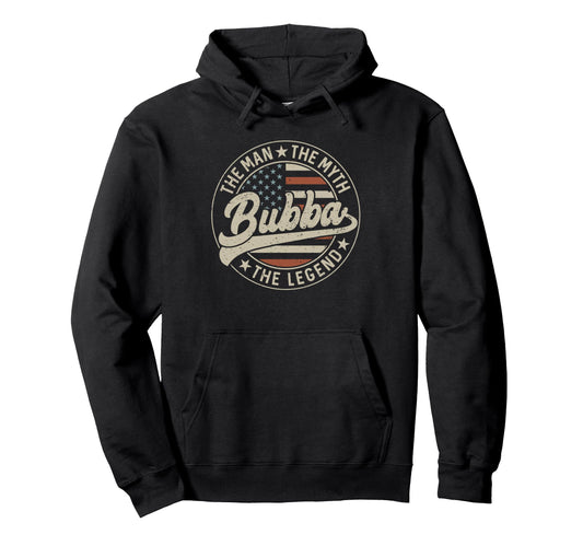 Bubba Myth Legend Us Flag Fathers Day Hoodie - Aesthetic Graphic for Adults - T-Shirt, Sweatshirt, Hoodie