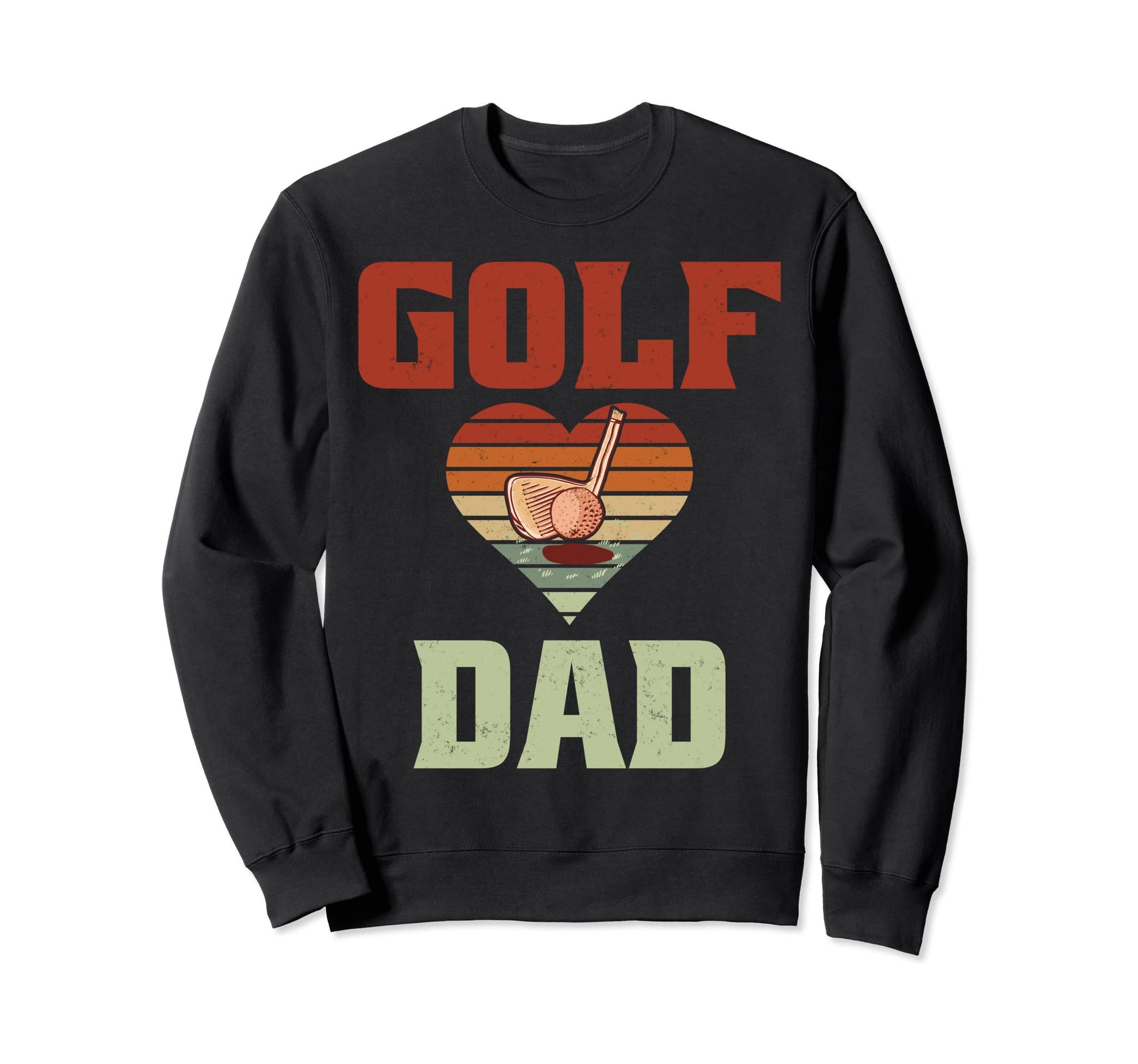 Golf Dad Sunset Golfer Daddy Sweatshirt - Trendy Graphic for Adults - T-Shirt, Sweatshirt, Hoodie