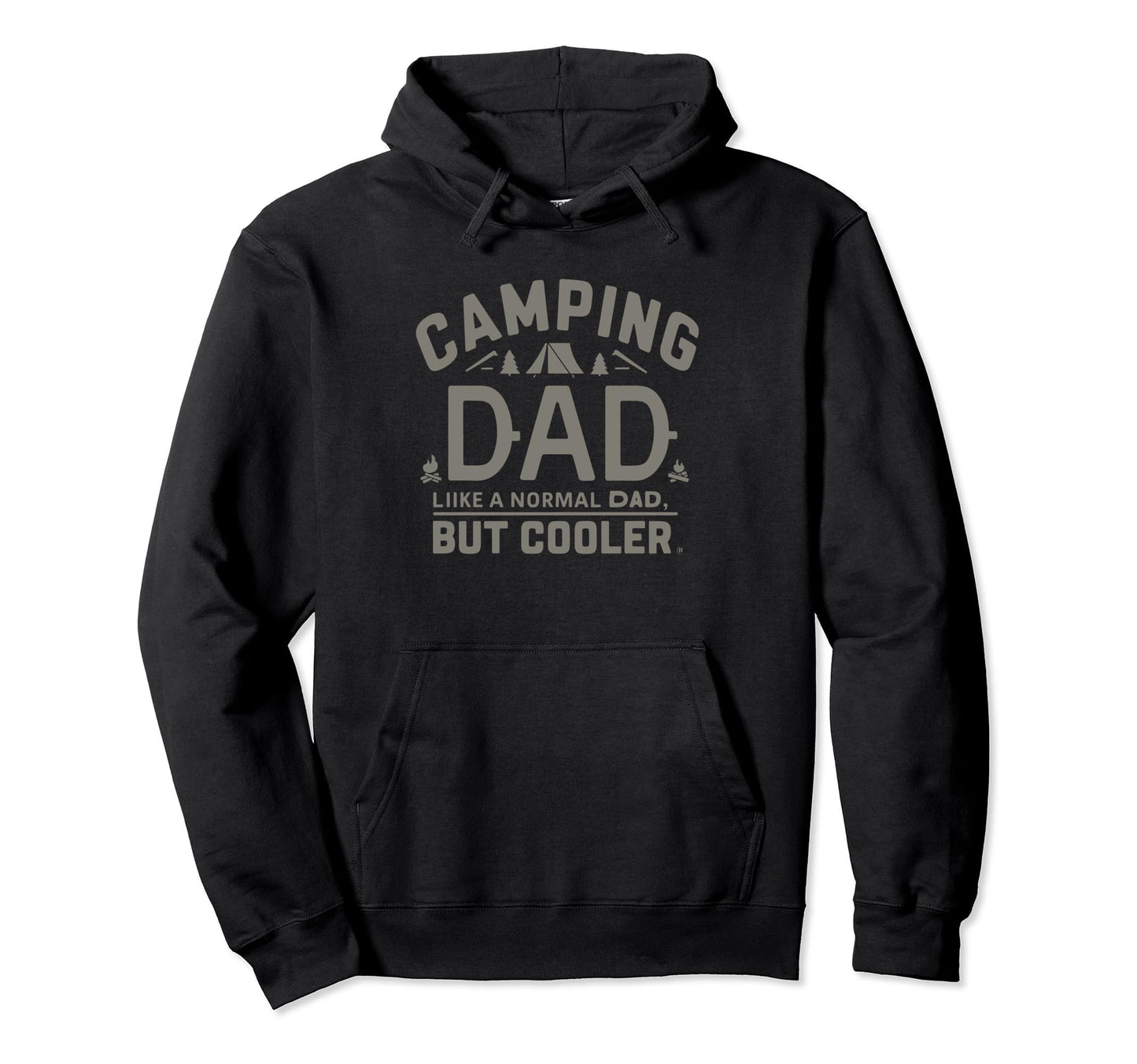 Funny Camping Dad Campfire Camper Camp Hoodie - Unique Graphic Men Women - T-Shirt, Sweatshirt, Hoodie