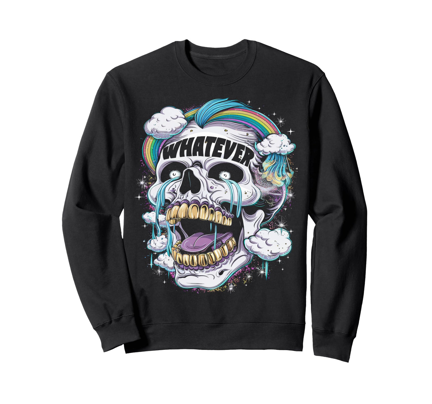 Gothic Mens Womens Tops Skeleton Sweatshirt - Aesthetic Graphic Men Women - T-Shirt, Sweatshirt, Hoodie