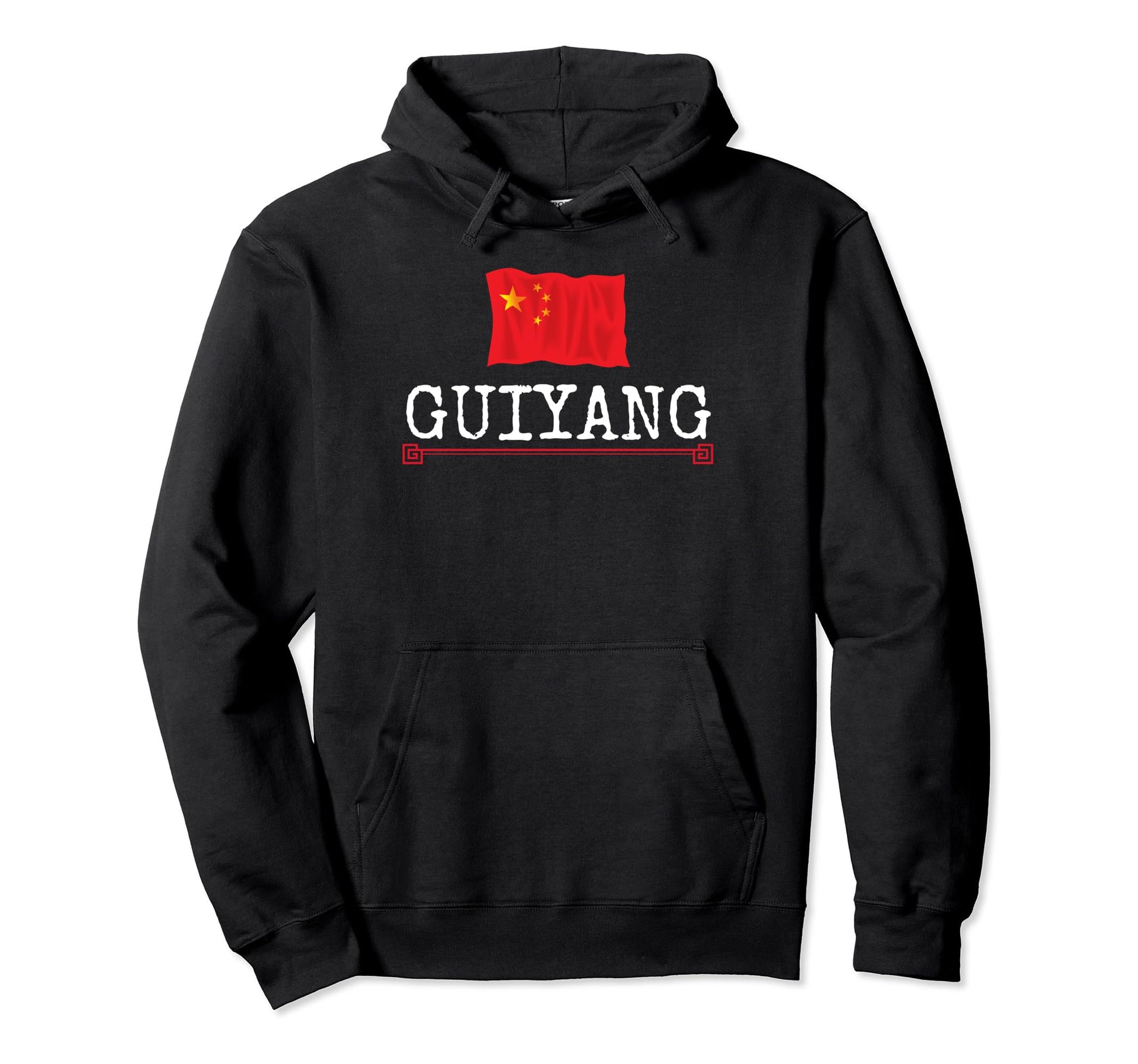 Novelty Guiyang City China Travel Hoodie - Minimalist Print for Adults - T-Shirt, Sweatshirt, Hoodie