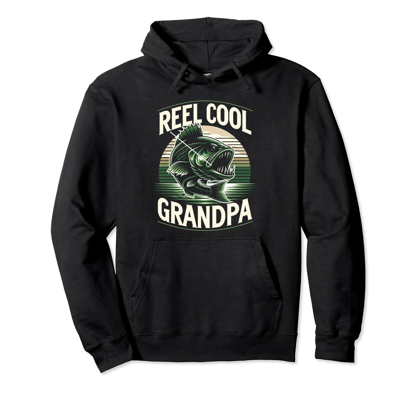 Reel Grandpa Fishing Dad Gifts Hoodie - Casual Everyday Wear Men Women - T-Shirt, Sweatshirt, Hoodie