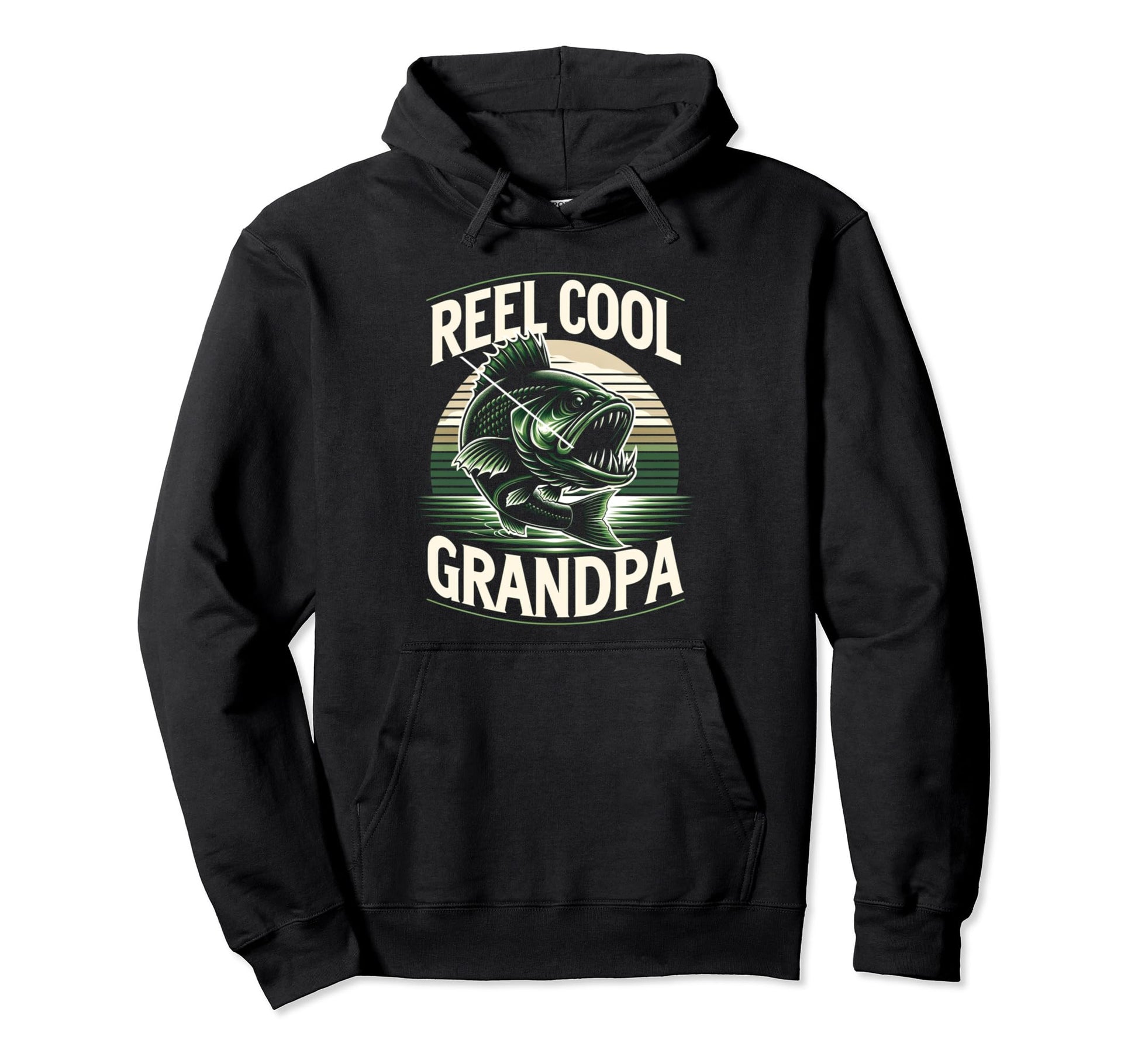 Reel Grandpa Fishing Dad Gifts Hoodie - Casual Everyday Wear Men Women - T-Shirt, Sweatshirt, Hoodie
