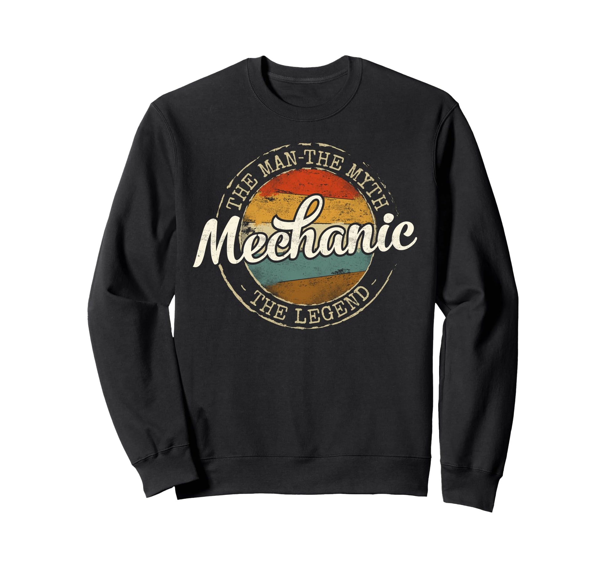 Mechanic Myth Legend Stamp Auto Sweatshirt - Fun Novelty Design Men Women - T-Shirt, Sweatshirt, Hoodie
