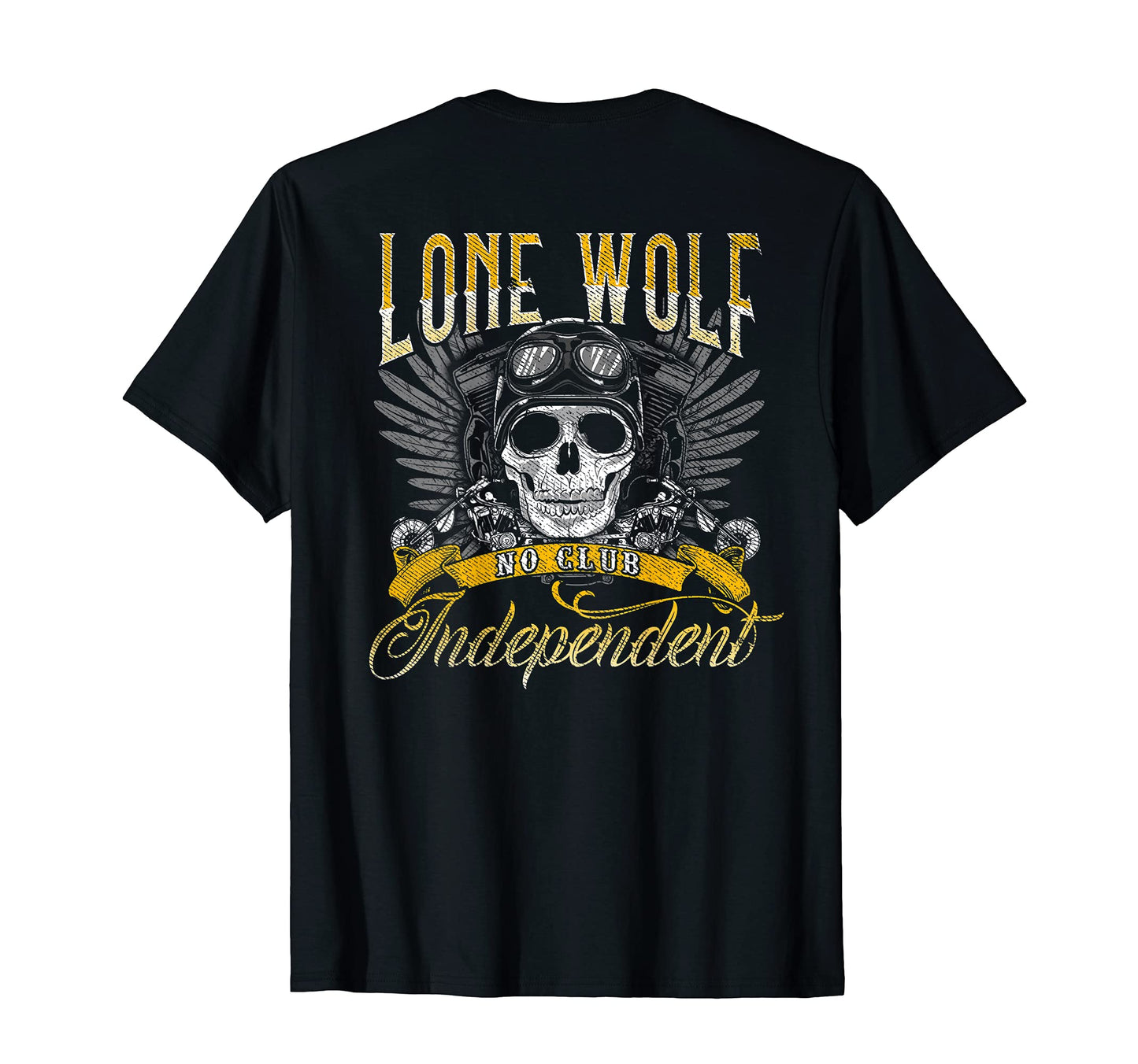 Lone Wolf No Club Independent T-Shirt - Streetwear Style for Adults - T-Shirt, Sweatshirt, Hoodie
