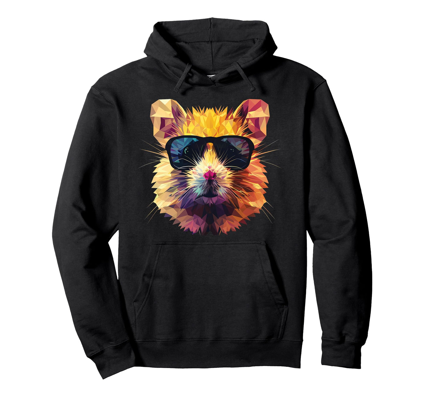 Hamster Dad Mom Sunglasses Hamster Hoodie - Minimalist Print Unisex - T-Shirt, Sweatshirt, Hoodie