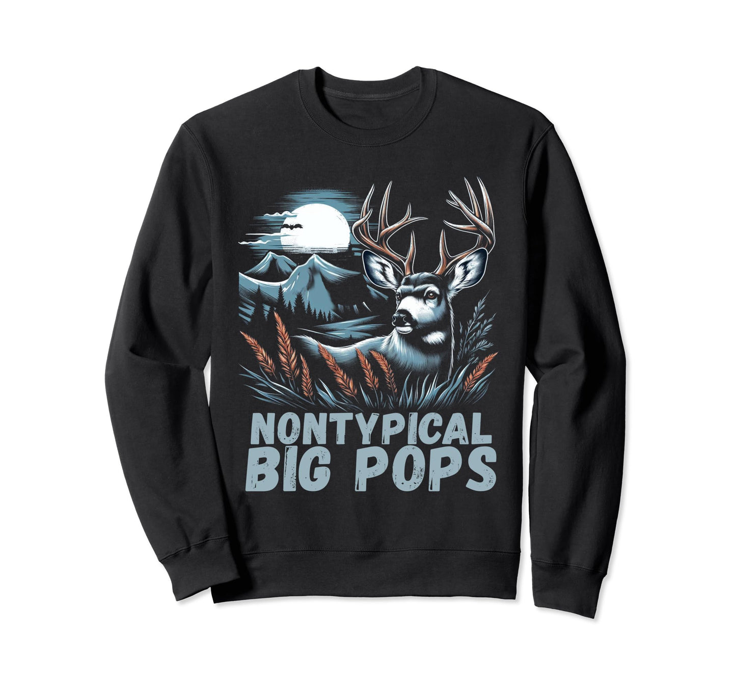 Fathers Day Mens Mule Deer Sweatshirt - Streetwear Style for Adults - T-Shirt, Sweatshirt, Hoodie