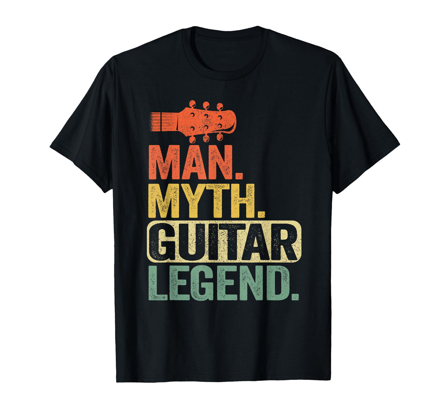 Myth Guitar Legend Guitarist Dad Mens T-Shirt - Novelty Apparel for Adults - T-Shirt, Sweatshirt, Hoodie
