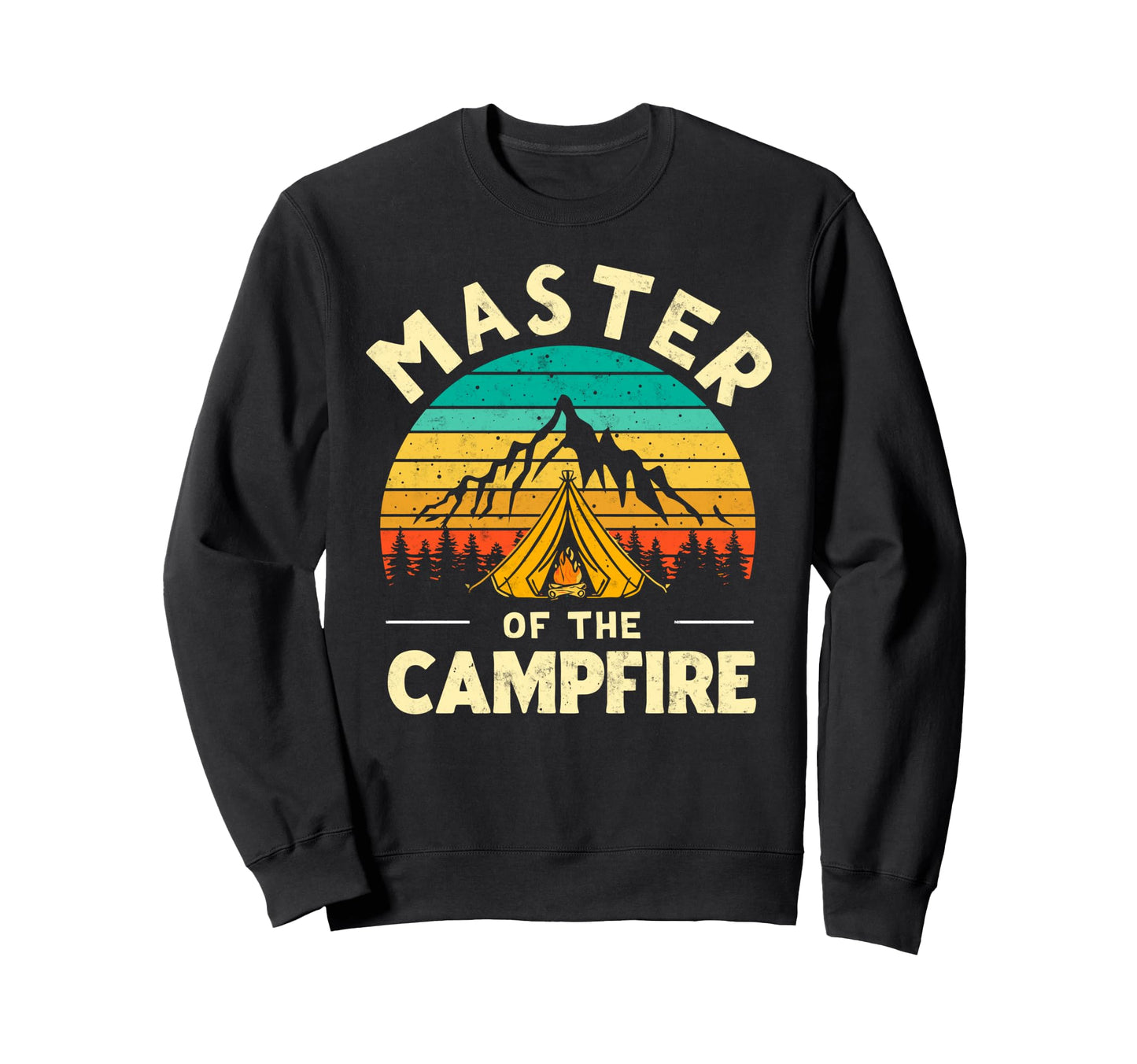 Master Campfire Camper Dad Camping Sweatshirt - Custom Art Print Unisex - T-Shirt, Sweatshirt, Hoodie