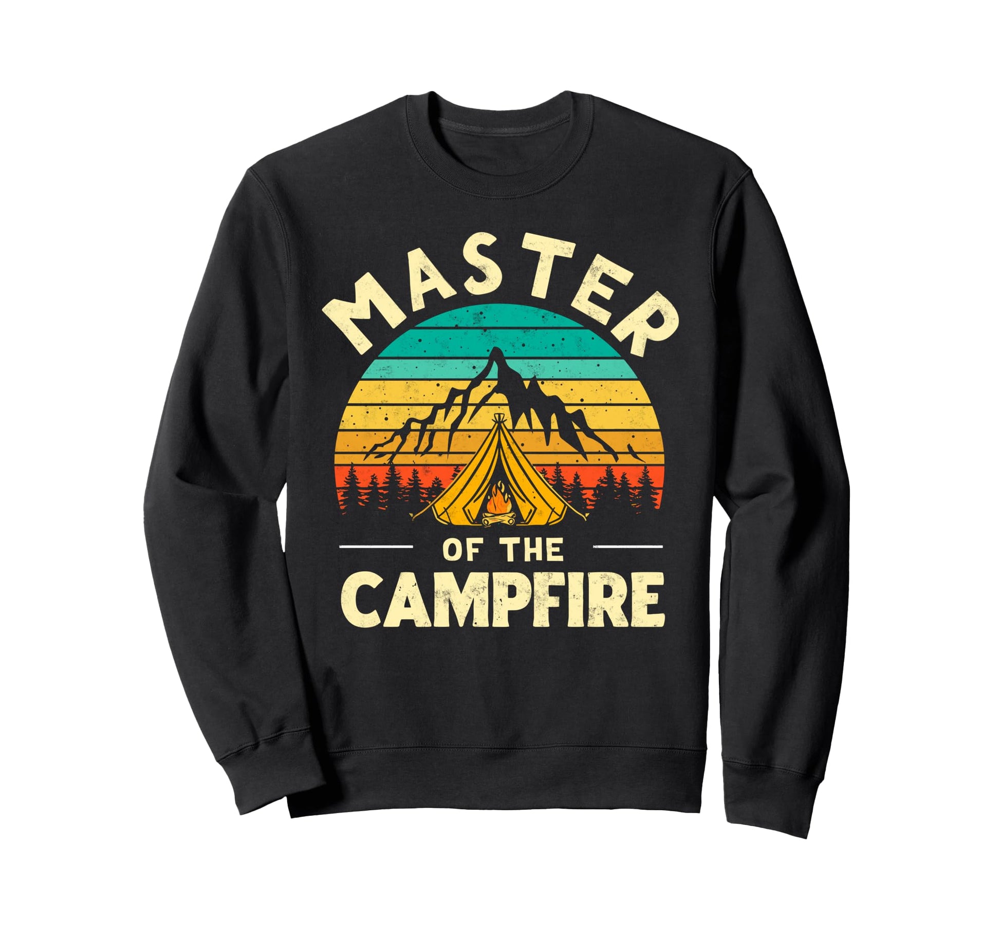 Master Campfire Camper Dad Camping Sweatshirt - Custom Art Print Unisex - T-Shirt, Sweatshirt, Hoodie
