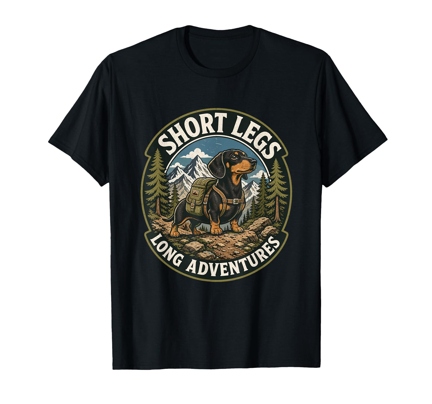 Short Legs Long Adventures T-Shirt - Aesthetic Graphic for Adults - T-Shirt, Sweatshirt, Hoodie
