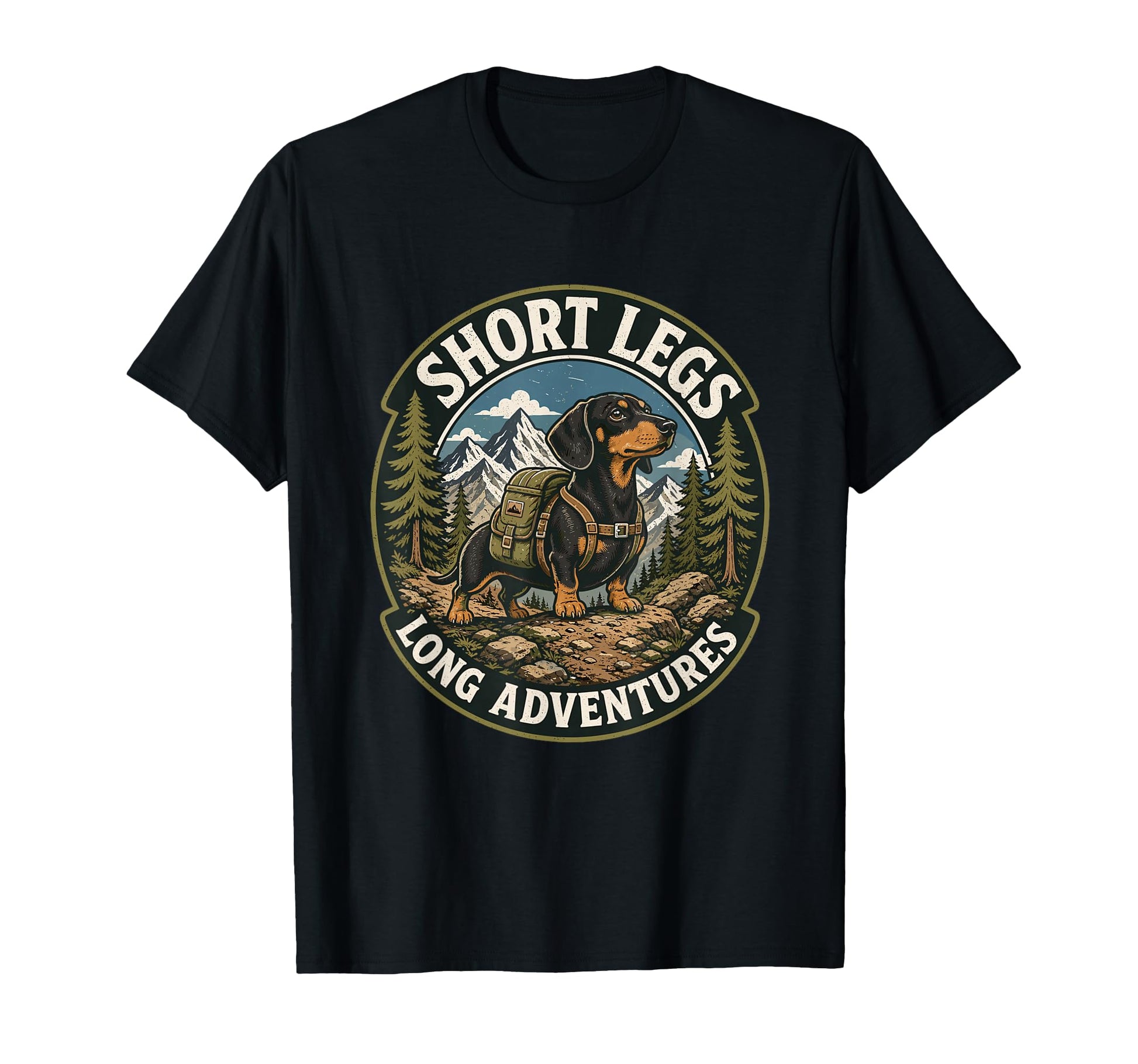 Short Legs Long Adventures T-Shirt - Aesthetic Graphic for Adults - T-Shirt, Sweatshirt, Hoodie