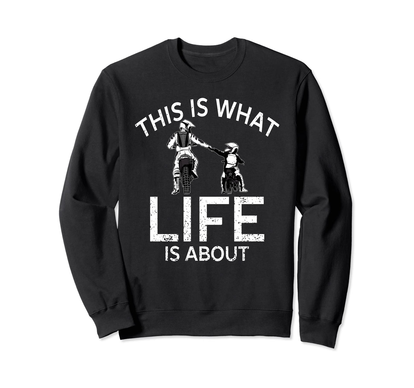 Dirt Bike Dad Motocross Motorcycle Sweatshirt - Trendy Graphic Men Women - T-Shirt, Sweatshirt, Hoodie