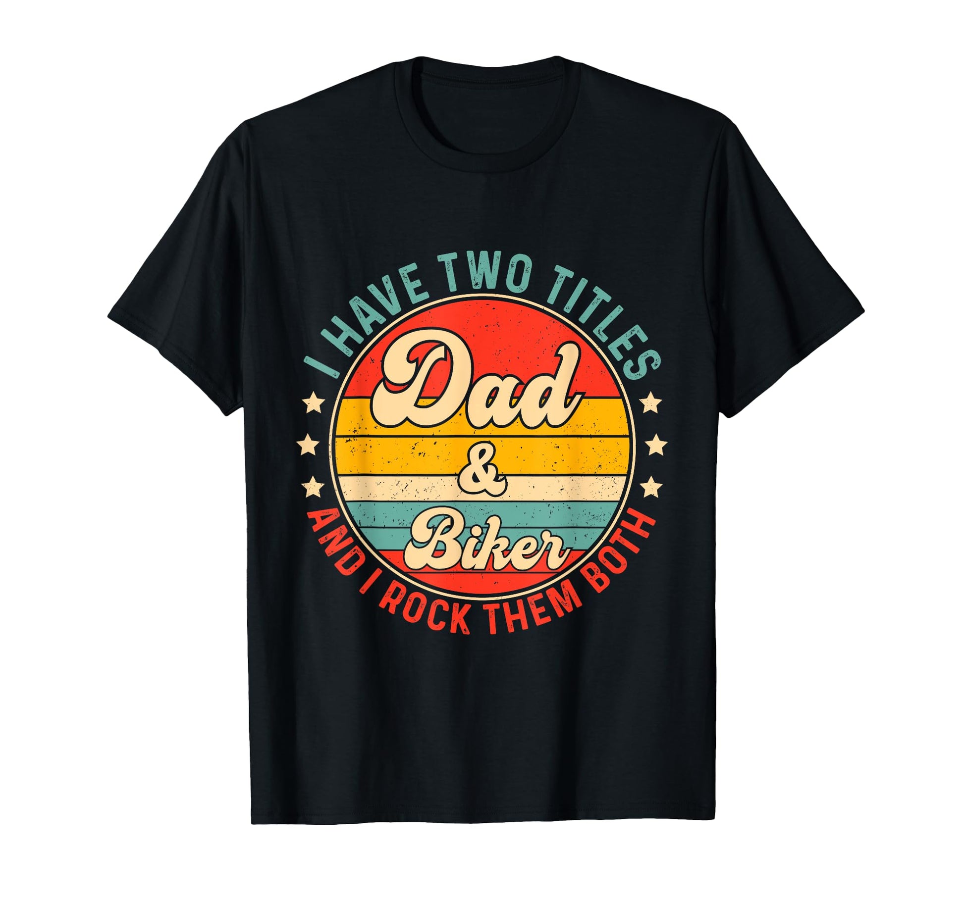 Biker Dad Father Day Biker Motorcycle T-Shirt - Custom Art Print Unisex - T-Shirt, Sweatshirt, Hoodie