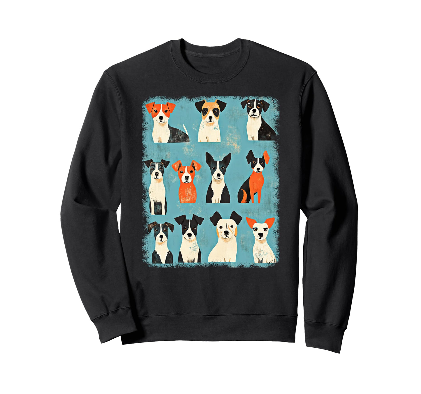 Mid Century Modern Dogs 50S 60S Sweatshirt - Casual Everyday Wear Unisex - T-Shirt, Sweatshirt, Hoodie