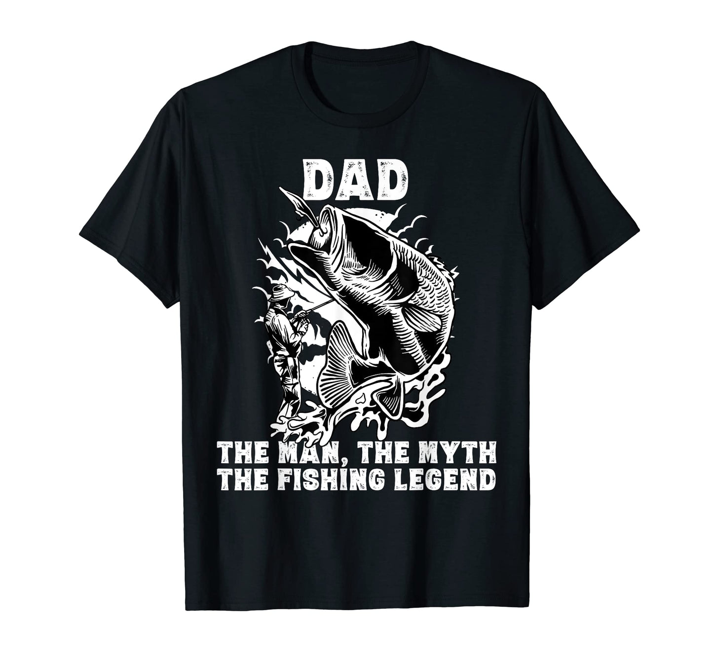 Fishing Shirts Dad Myth Fishing Legend T-Shirt - Unique Graphic for Adults - T-Shirt, Sweatshirt, Hoodie