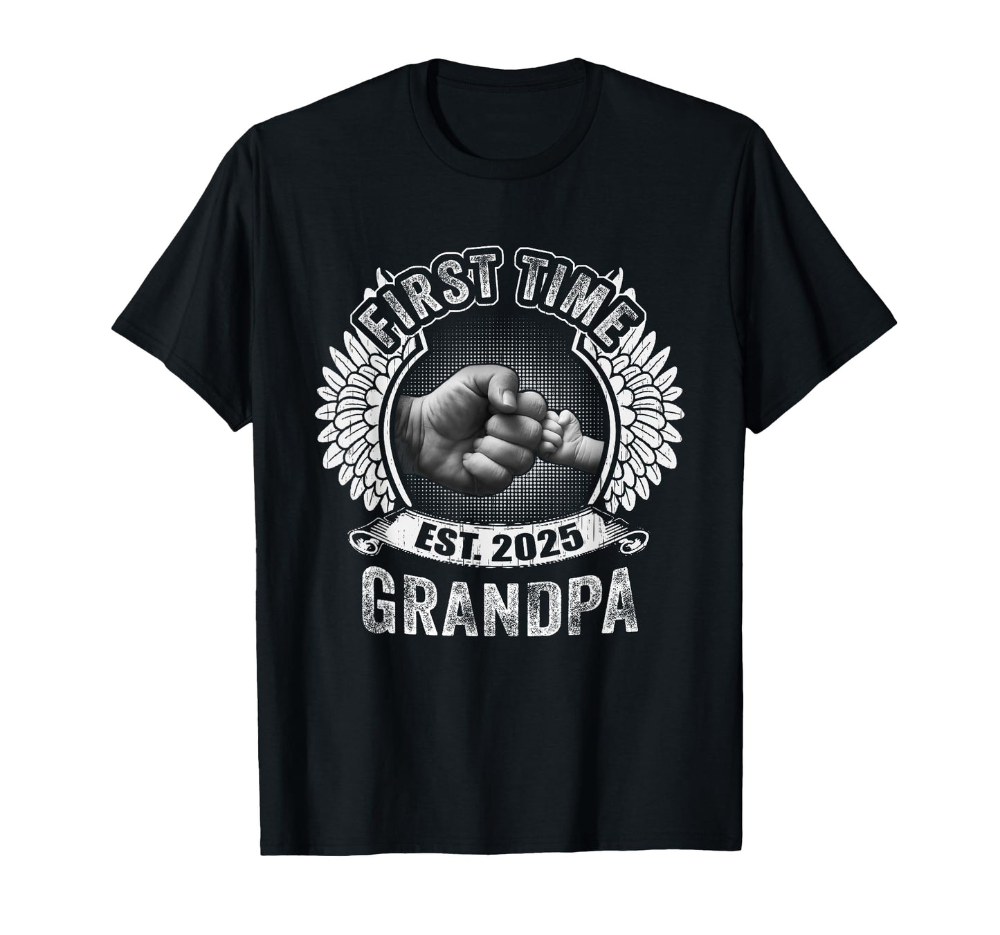 First Time Grandpa Est 2025 Gift T-Shirt - Trendy Graphic Men Women - T-Shirt, Sweatshirt, Hoodie