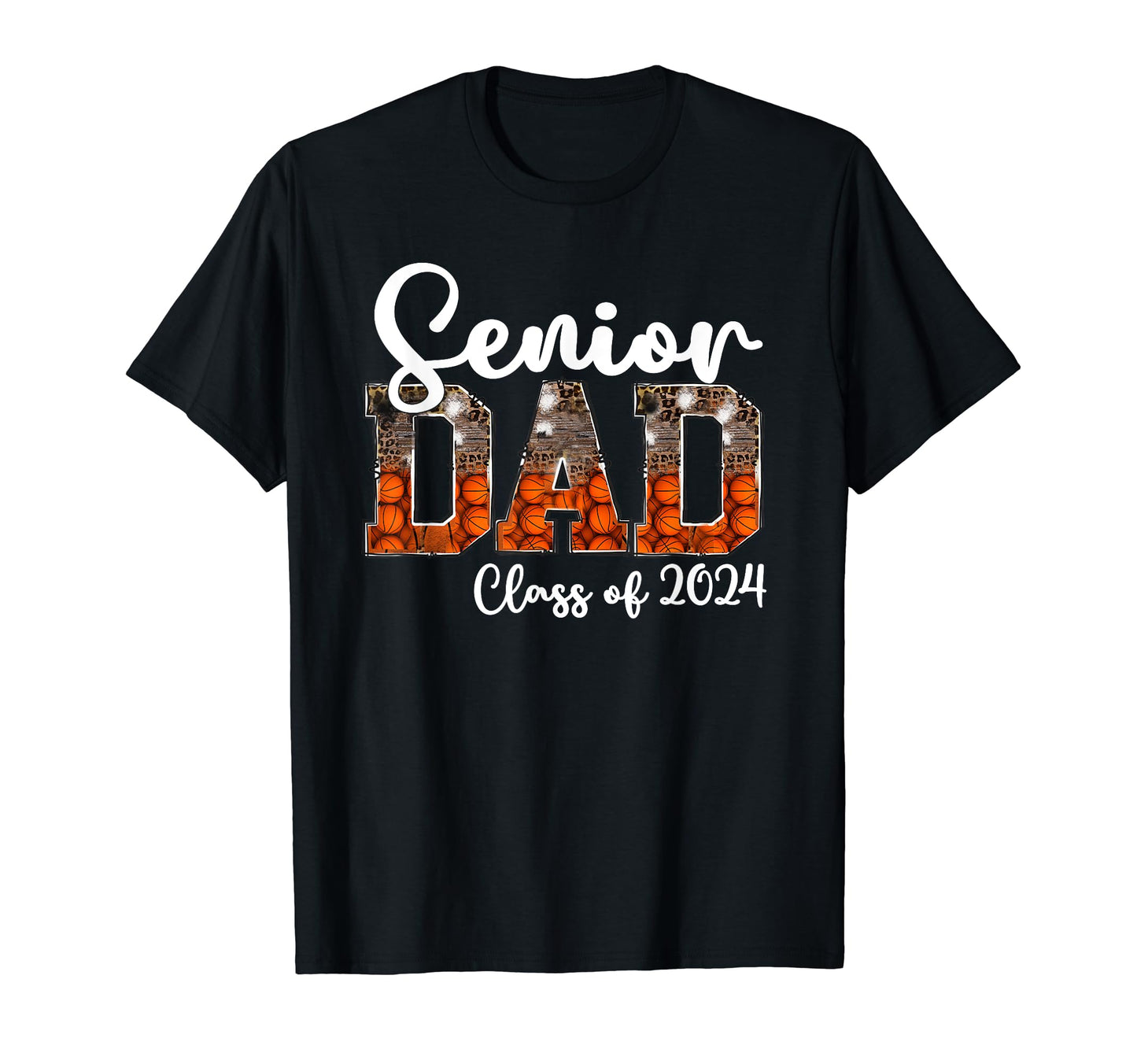 Basketball Class 2024 Proud Dad Senior T-Shirt - Graphic Print Unisex - T-Shirt, Sweatshirt, Hoodie