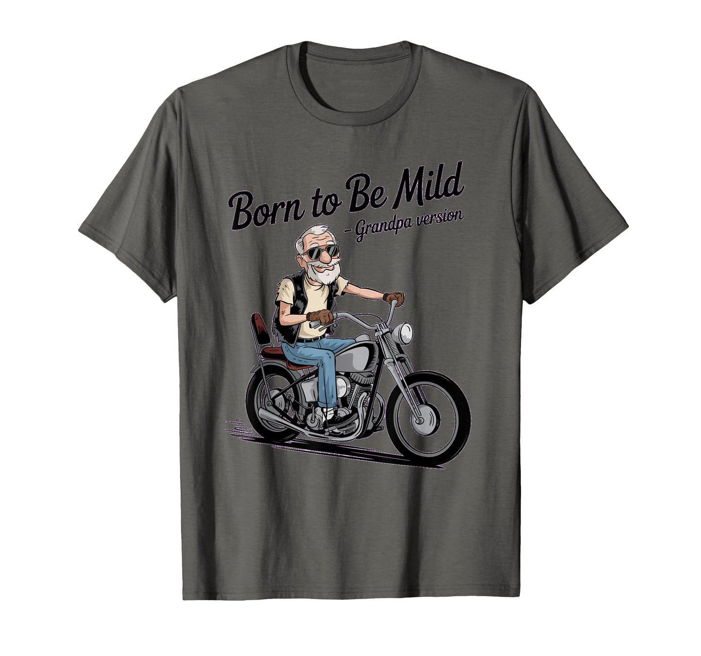Gramps Throttle Funny Biker Grandpa T-Shirt - Minimalist Print Men Women - T-Shirt, Sweatshirt, Hoodie