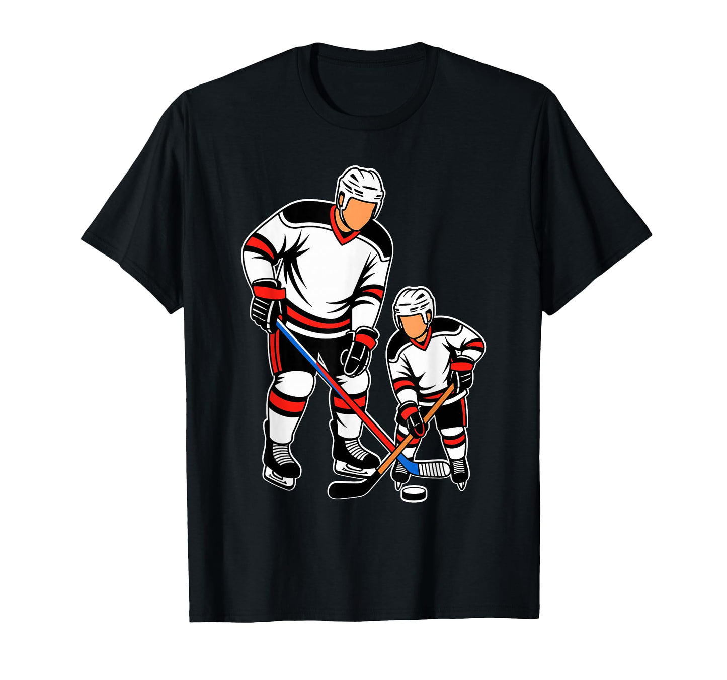 Father And Son Ice Hockey Matching T-Shirt - Fun Novelty Design Men Women - T-Shirt, Sweatshirt, Hoodie