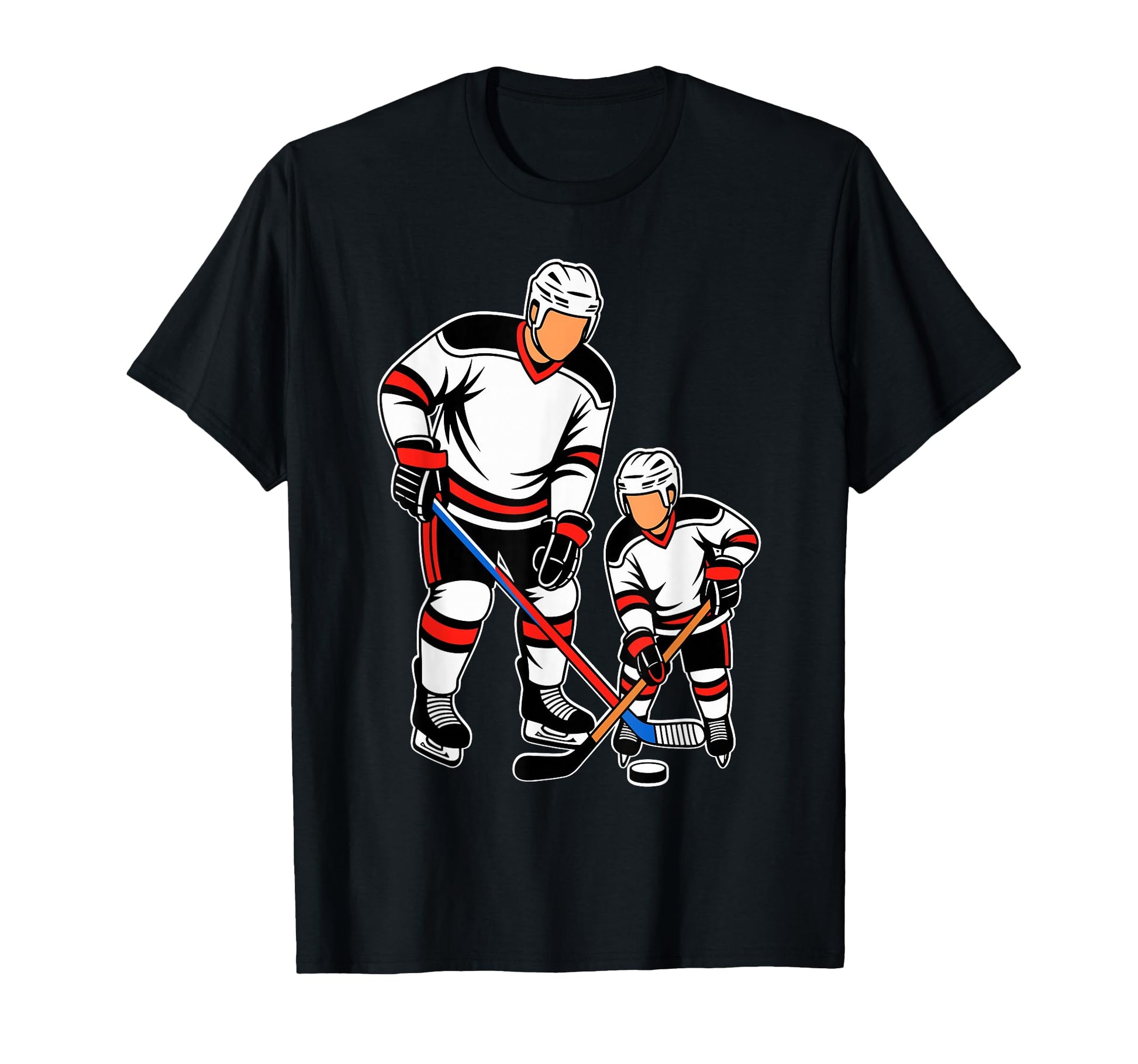 Father And Son Ice Hockey Matching T-Shirt - Fun Novelty Design Men Women - T-Shirt, Sweatshirt, Hoodie
