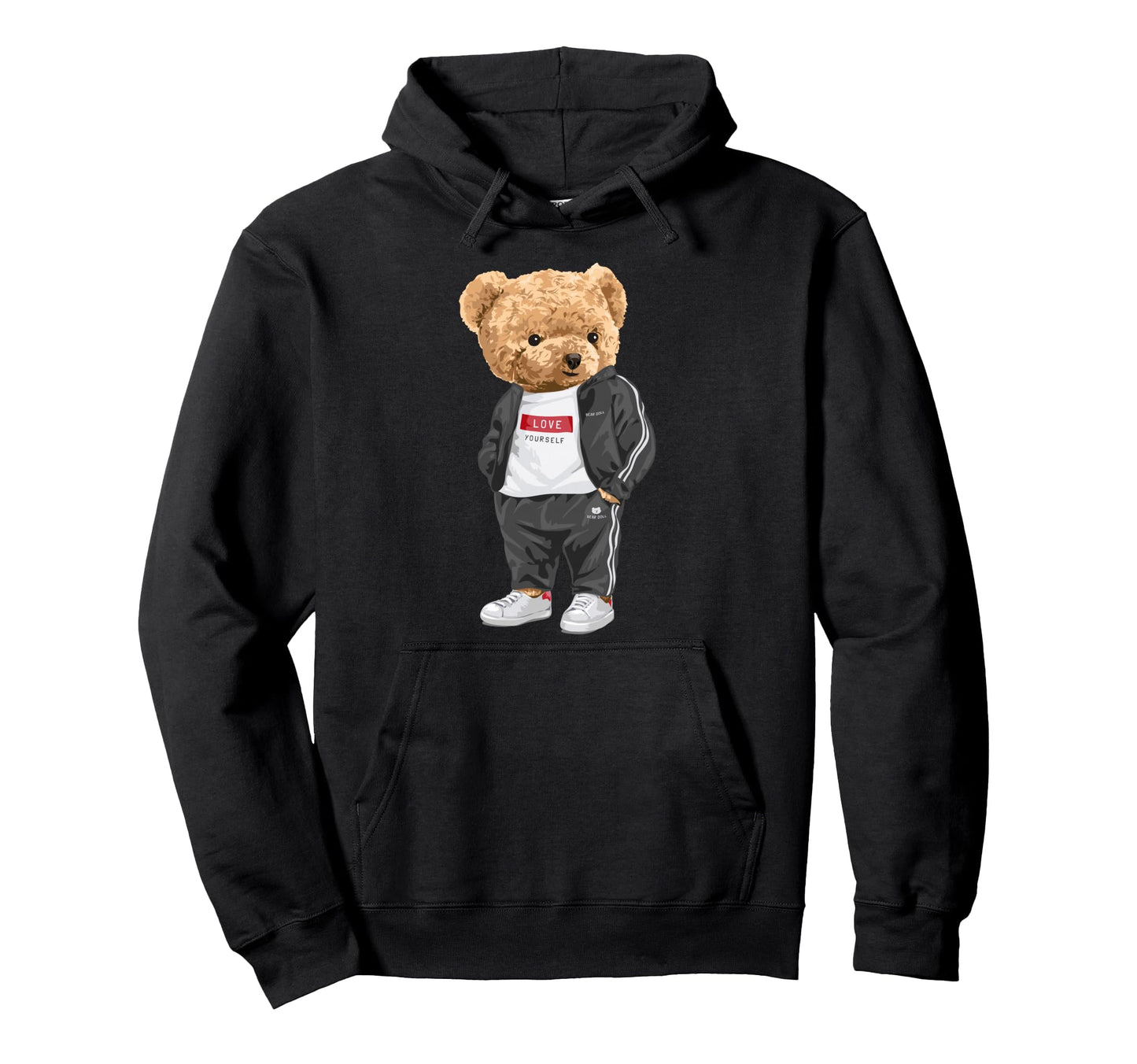 Love Yourself Enjoy Wear Illustration Hoodie - Novelty Apparel Unisex - T-Shirt, Sweatshirt, Hoodie