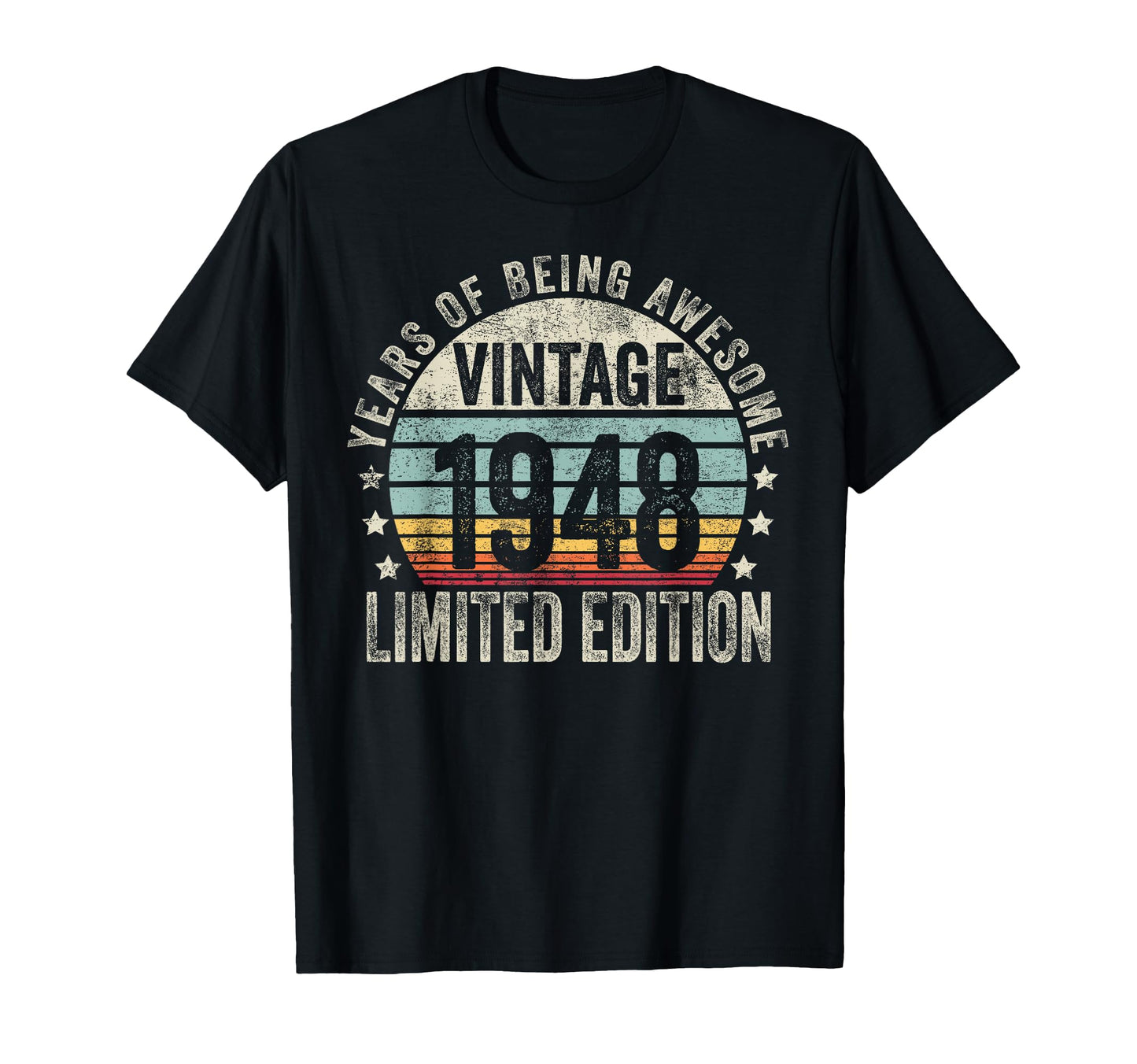 1948 T Shirts Funny 1948 Birthday T-Shirt - Minimalist Print Unisex - T-Shirt, Sweatshirt, Hoodie