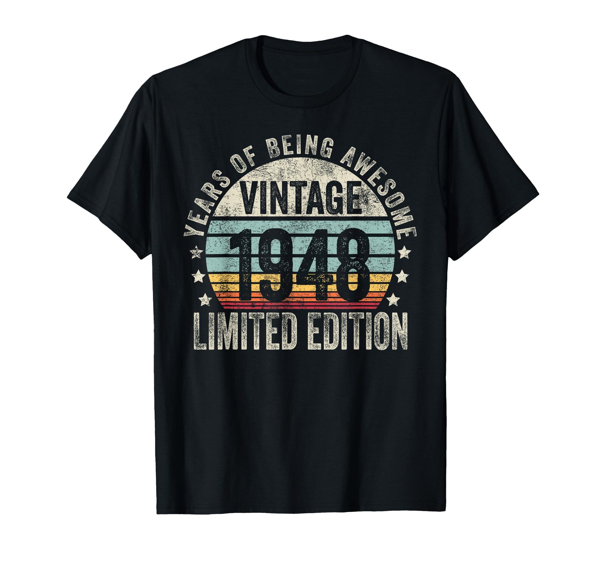 1948 T Shirts Funny 1948 Birthday T-Shirt - Minimalist Print Unisex - T-Shirt, Sweatshirt, Hoodie