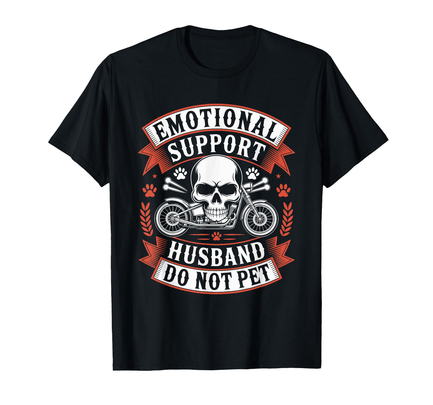 Emotional Support Husband Do Not Pet T-Shirt - Minimalist Print Men Women - T-Shirt, Sweatshirt, Hoodie