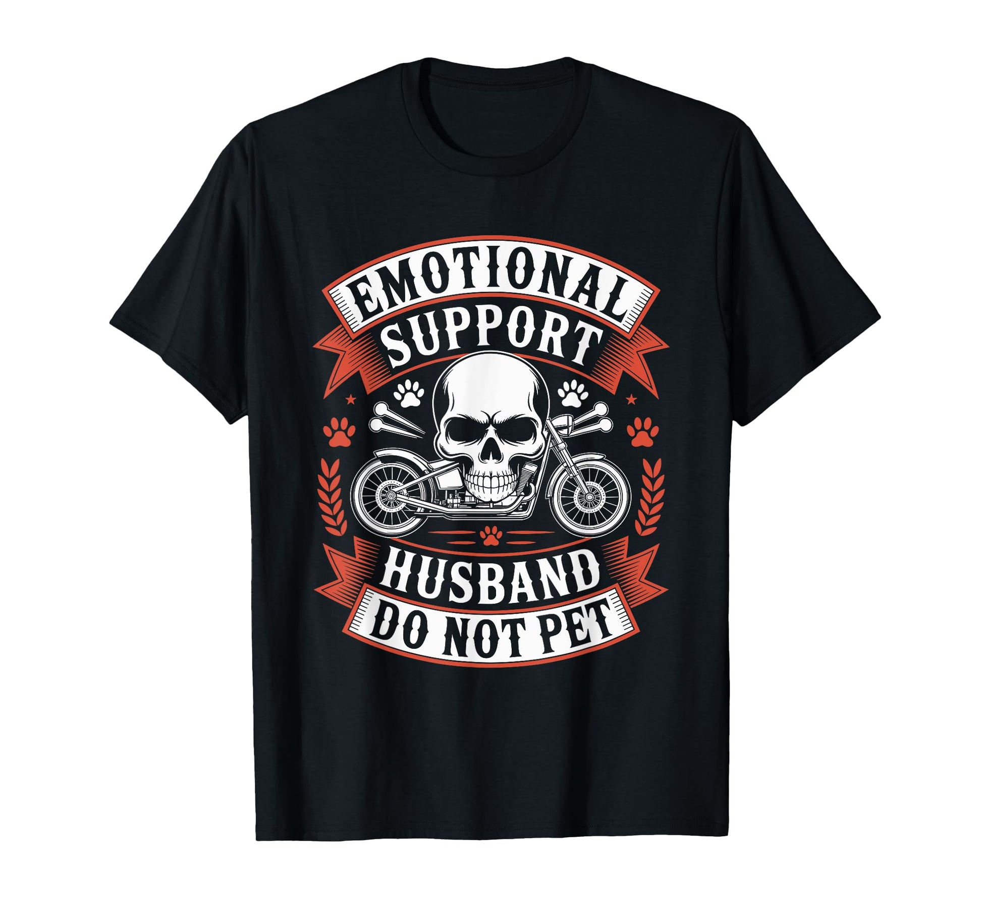 Emotional Support Husband Do Not Pet T-Shirt - Minimalist Print Men Women - T-Shirt, Sweatshirt, Hoodie