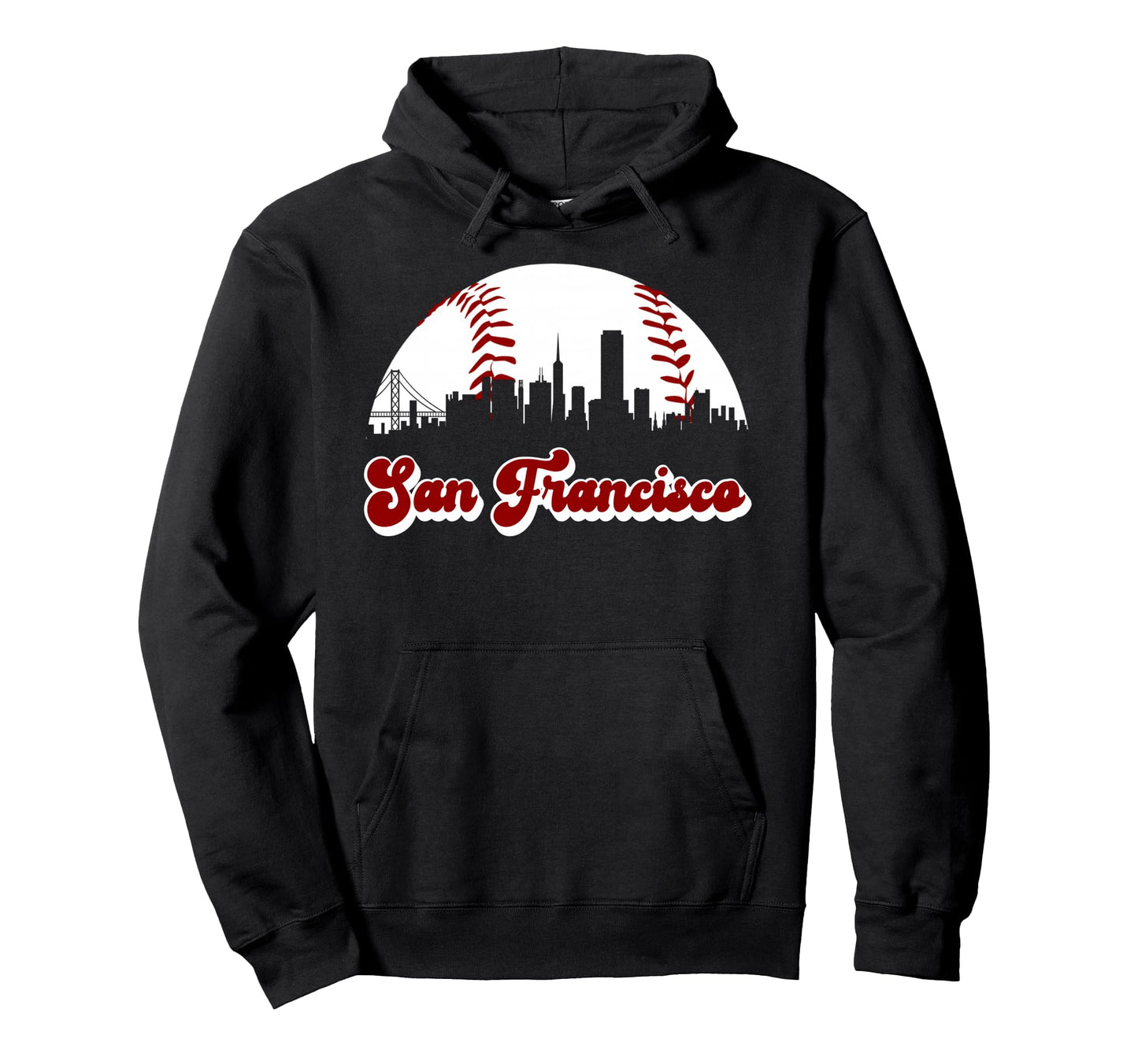 Baseball San Francisco Giant Ball Hoodie - Casual Everyday Wear Men Women - T-Shirt, Sweatshirt, Hoodie