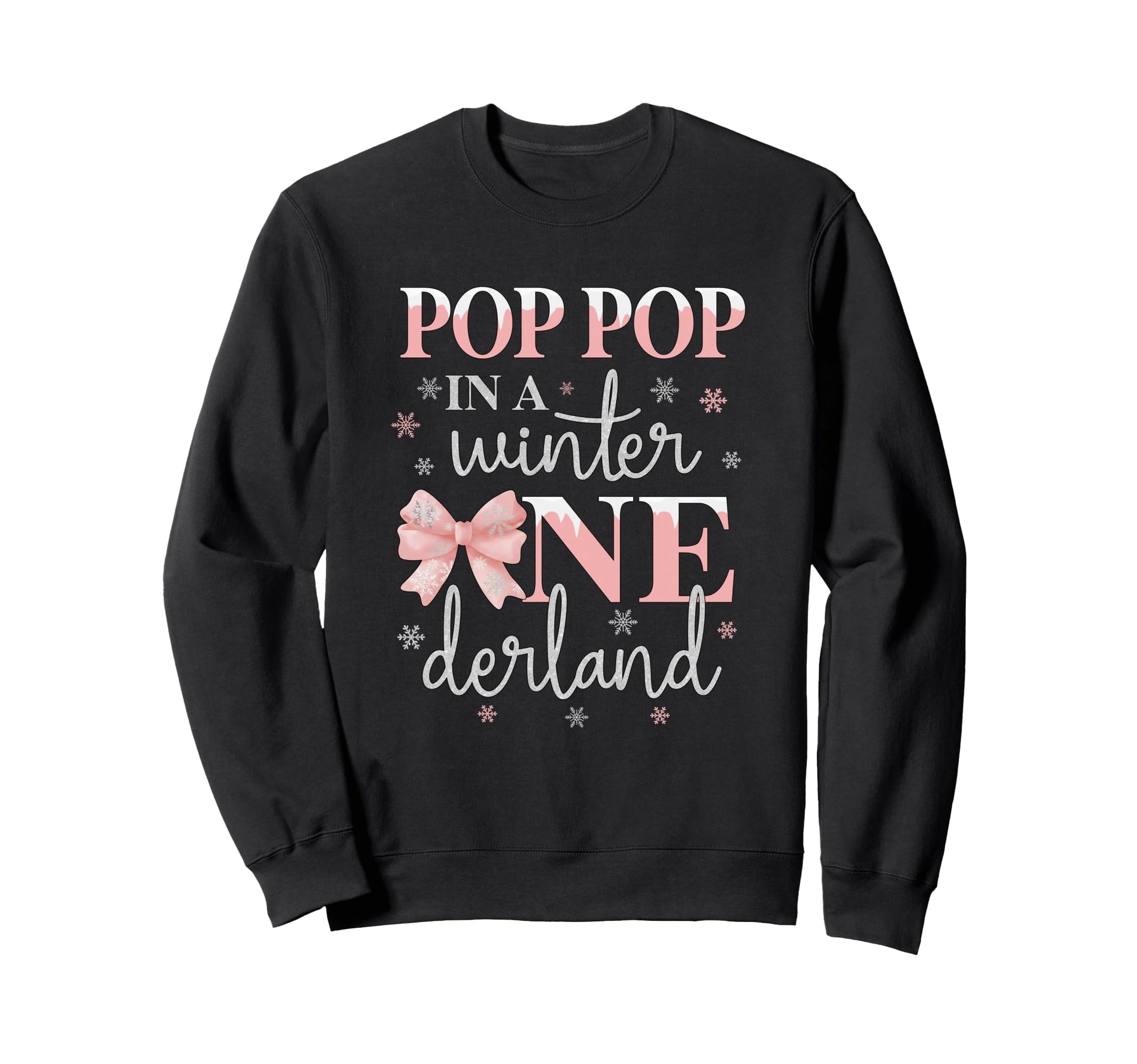 Pop Pop Winter Onederland Sweatshirt - Streetwear Style for Adults - T-Shirt, Sweatshirt, Hoodie
