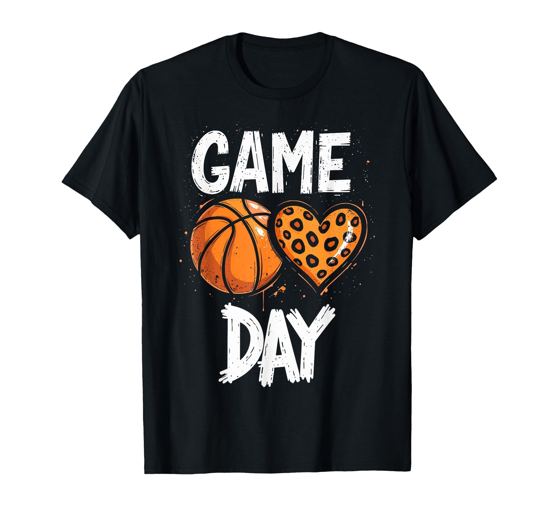Game Day Animal Heart Basketball T-Shirt - Aesthetic Graphic for Adults - T-Shirt, Sweatshirt, Hoodie