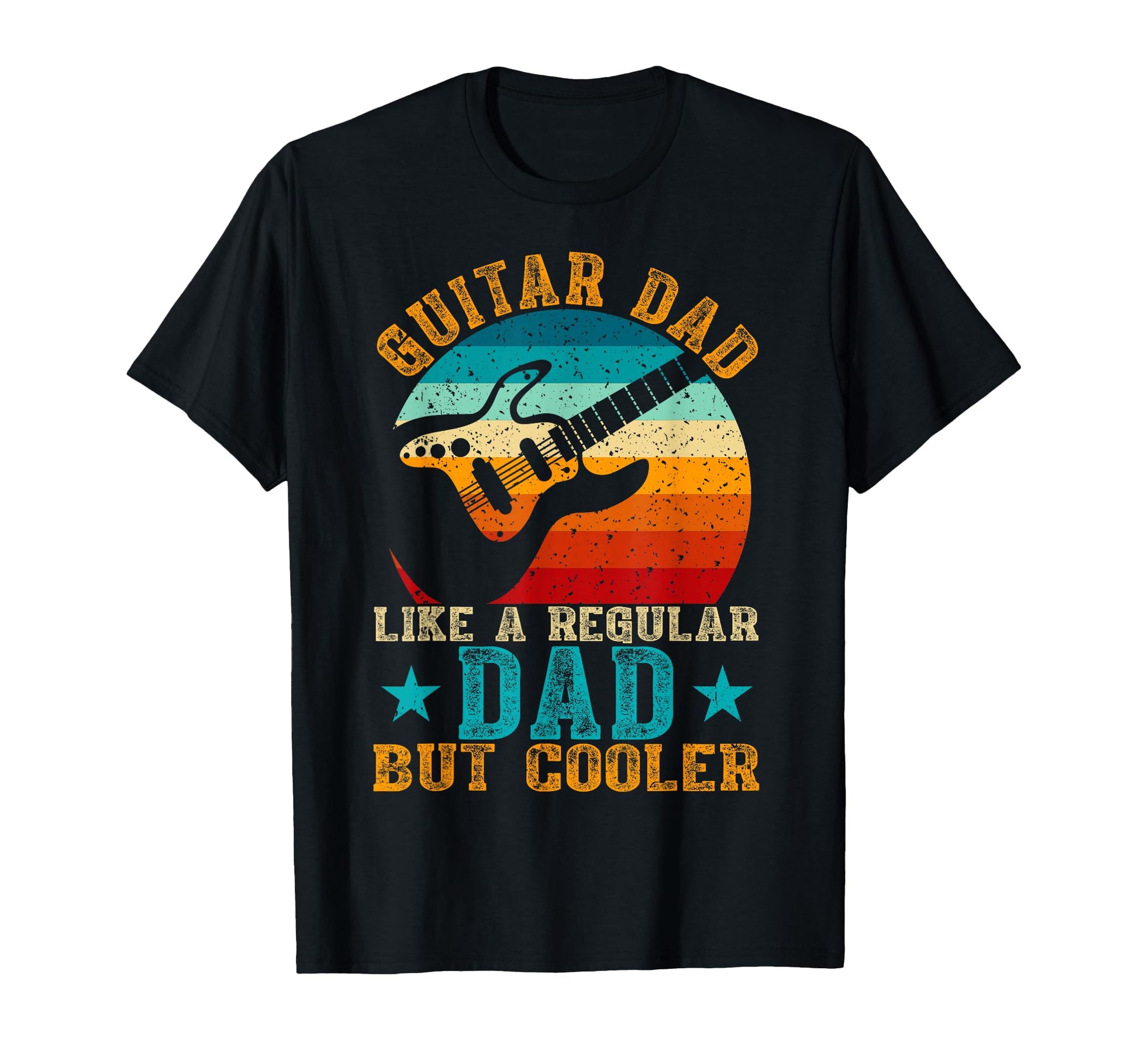 Guitar Dad Like Regular But Cooler T-Shirt - Minimalist Print Unisex - T-Shirt, Sweatshirt, Hoodie