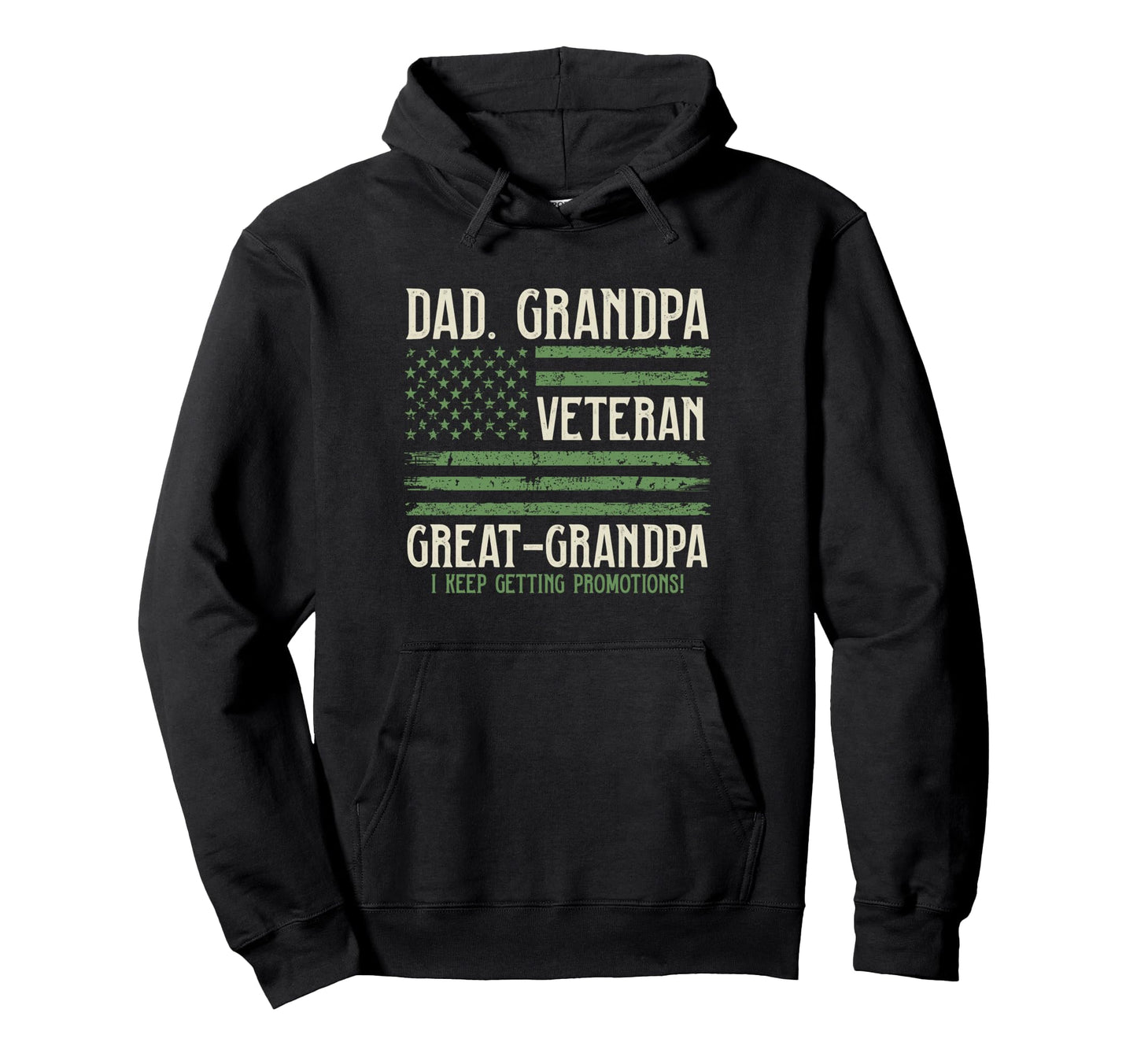 Dad Grandpa Veteran Great Grandpa Usa Hoodie - Aesthetic Graphic Unisex - T-Shirt, Sweatshirt, Hoodie