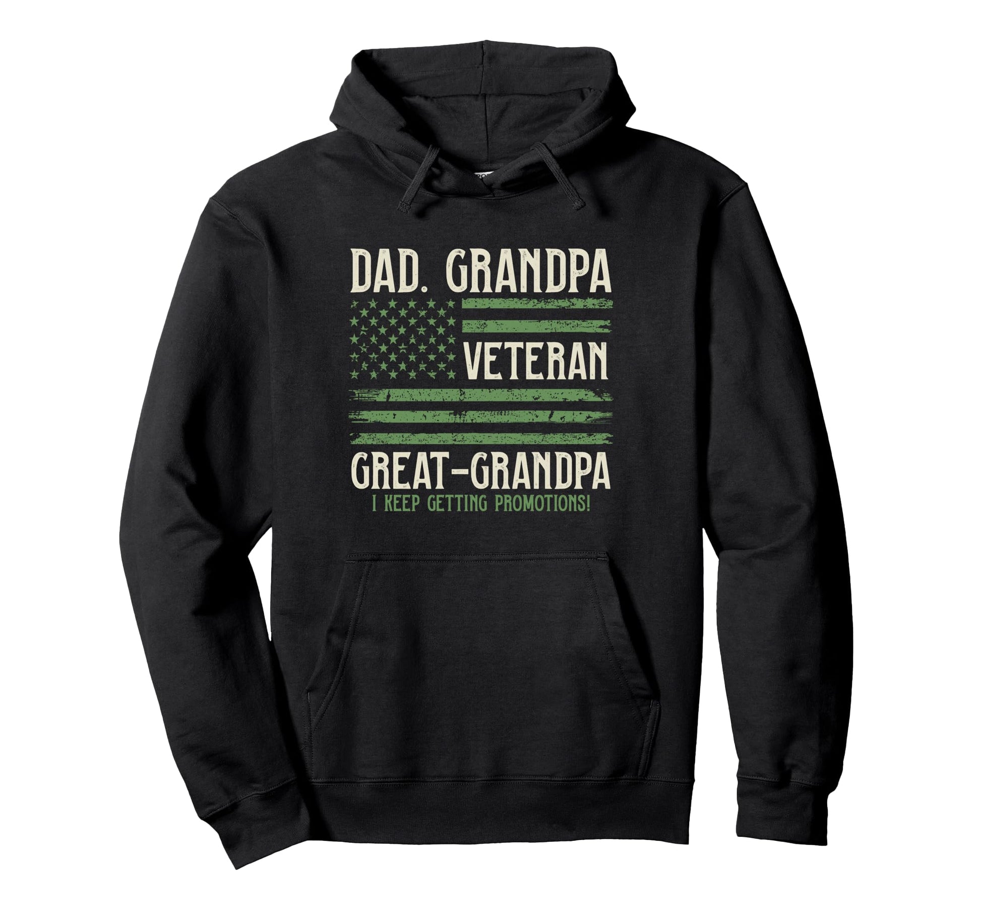 Dad Grandpa Veteran Great Grandpa Usa Hoodie - Aesthetic Graphic Unisex - T-Shirt, Sweatshirt, Hoodie