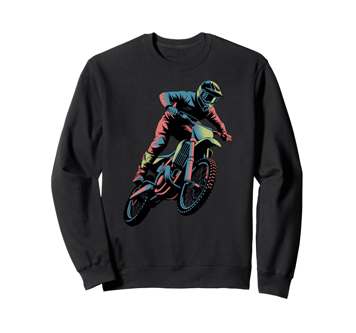 Funny Dirt Bike Off Road Sweatshirt - Minimalist Print Men Women - T-Shirt, Sweatshirt, Hoodie