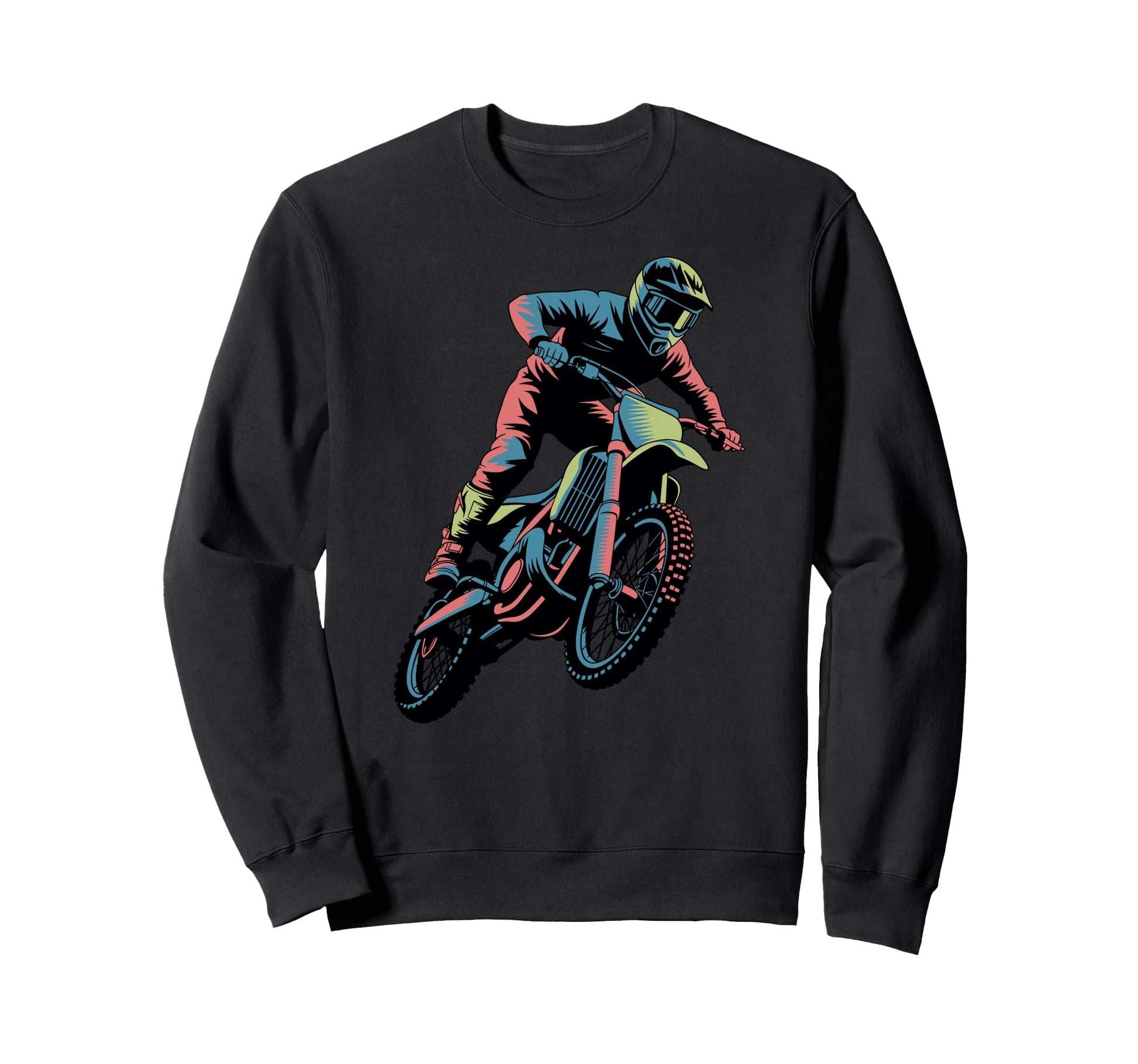 Funny Dirt Bike Off Road Sweatshirt - Minimalist Print Men Women - T-Shirt, Sweatshirt, Hoodie