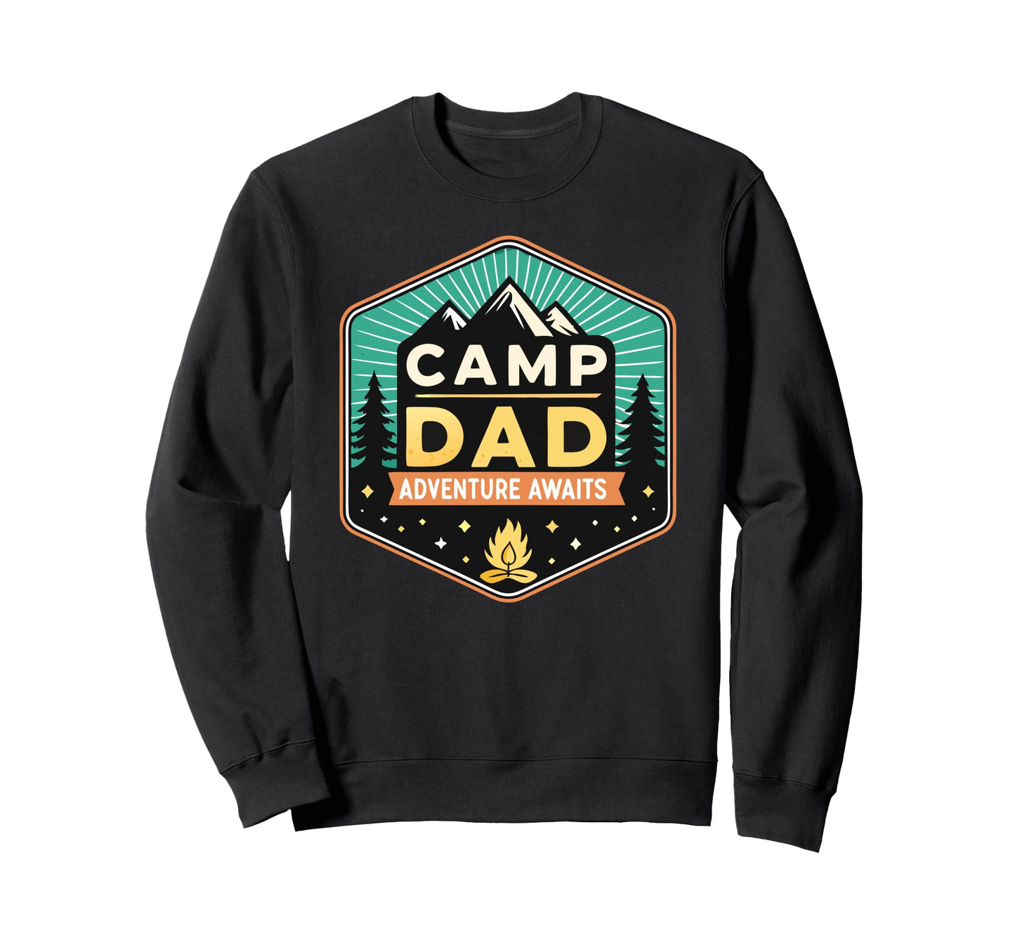 Fathers Day Fishing Camp Dad Sweatshirt - Custom Art Print Unisex - T-Shirt, Sweatshirt, Hoodie