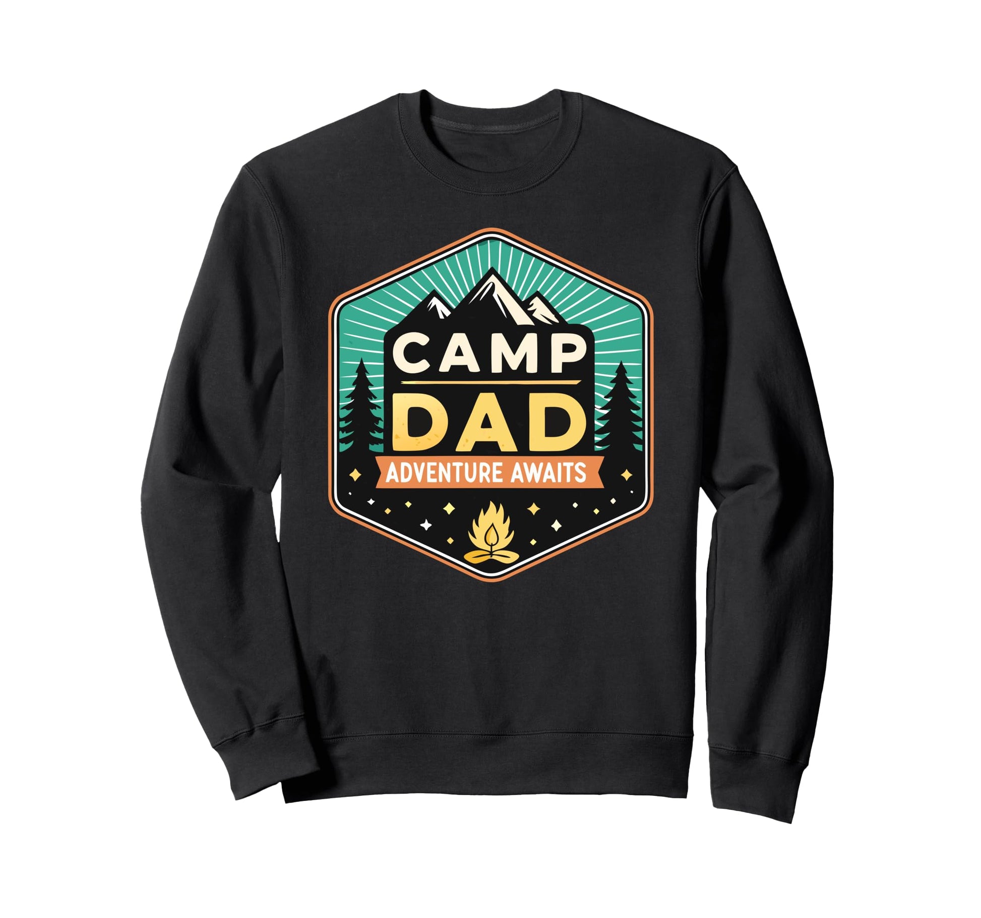 Fathers Day Fishing Camp Dad Sweatshirt - Custom Art Print Unisex - T-Shirt, Sweatshirt, Hoodie
