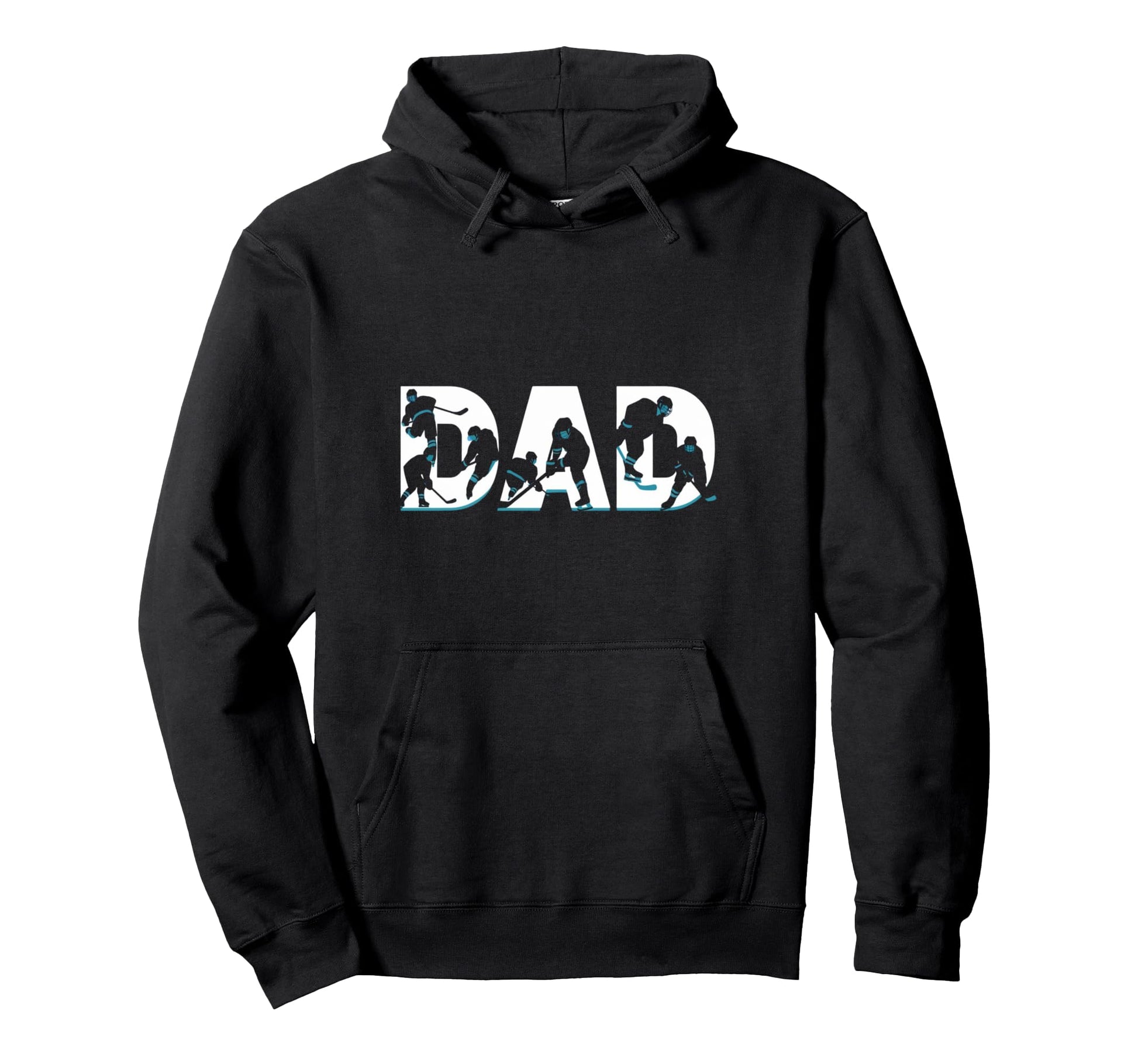 Hockey Dad Ice Hockey Hockey Fans Hoodie - Trendy Graphic Men Women - T-Shirt, Sweatshirt, Hoodie