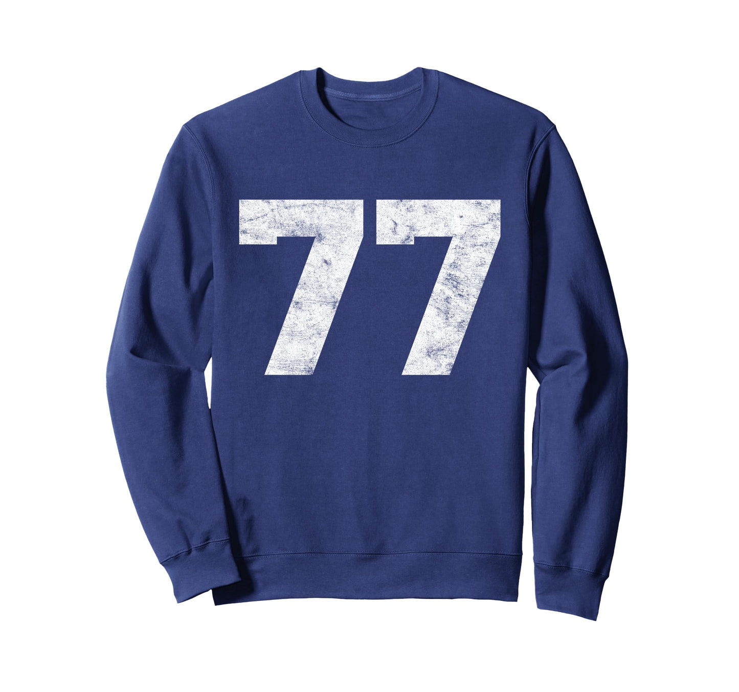 Lucky Number 77 Birthday Sports Sweatshirt - Fun Novelty Design Unisex - T-Shirt, Sweatshirt, Hoodie